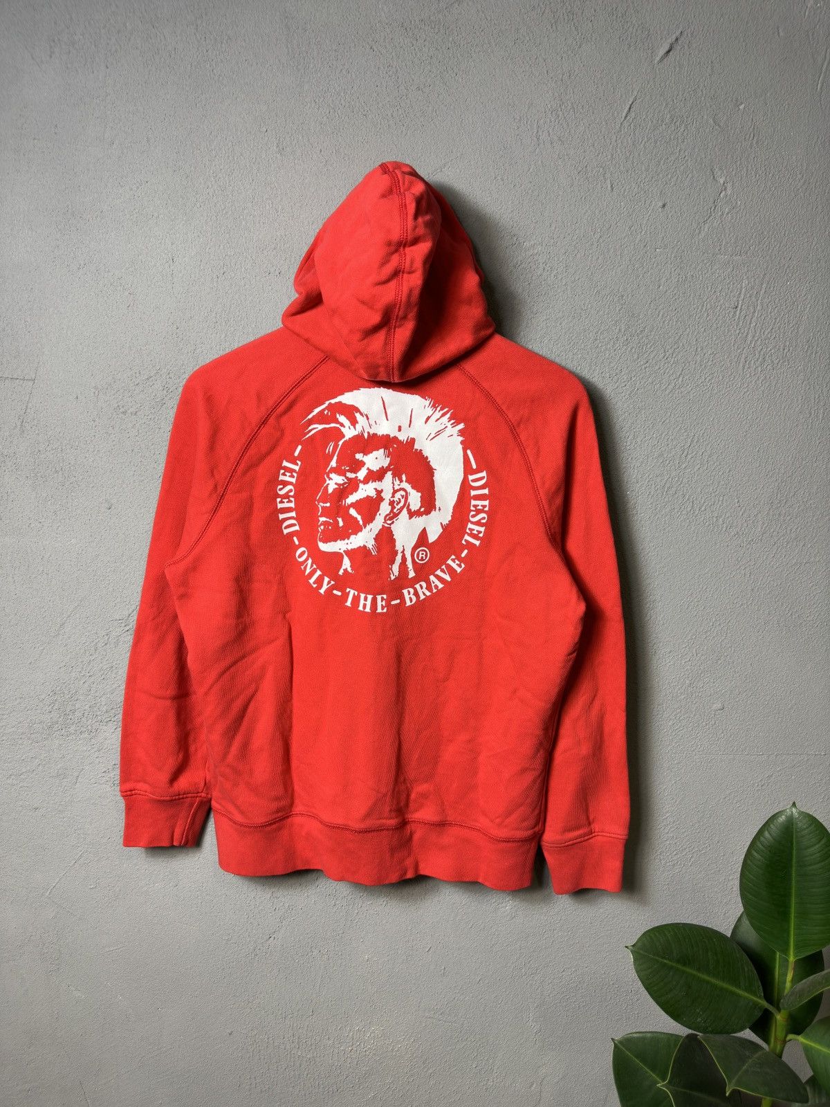 Diesel DIESEL BLANK RED PUNK ROCK ADULT COTTON HOODIE Size US M / EU 48-50 / 2 - 1 Thumbnail