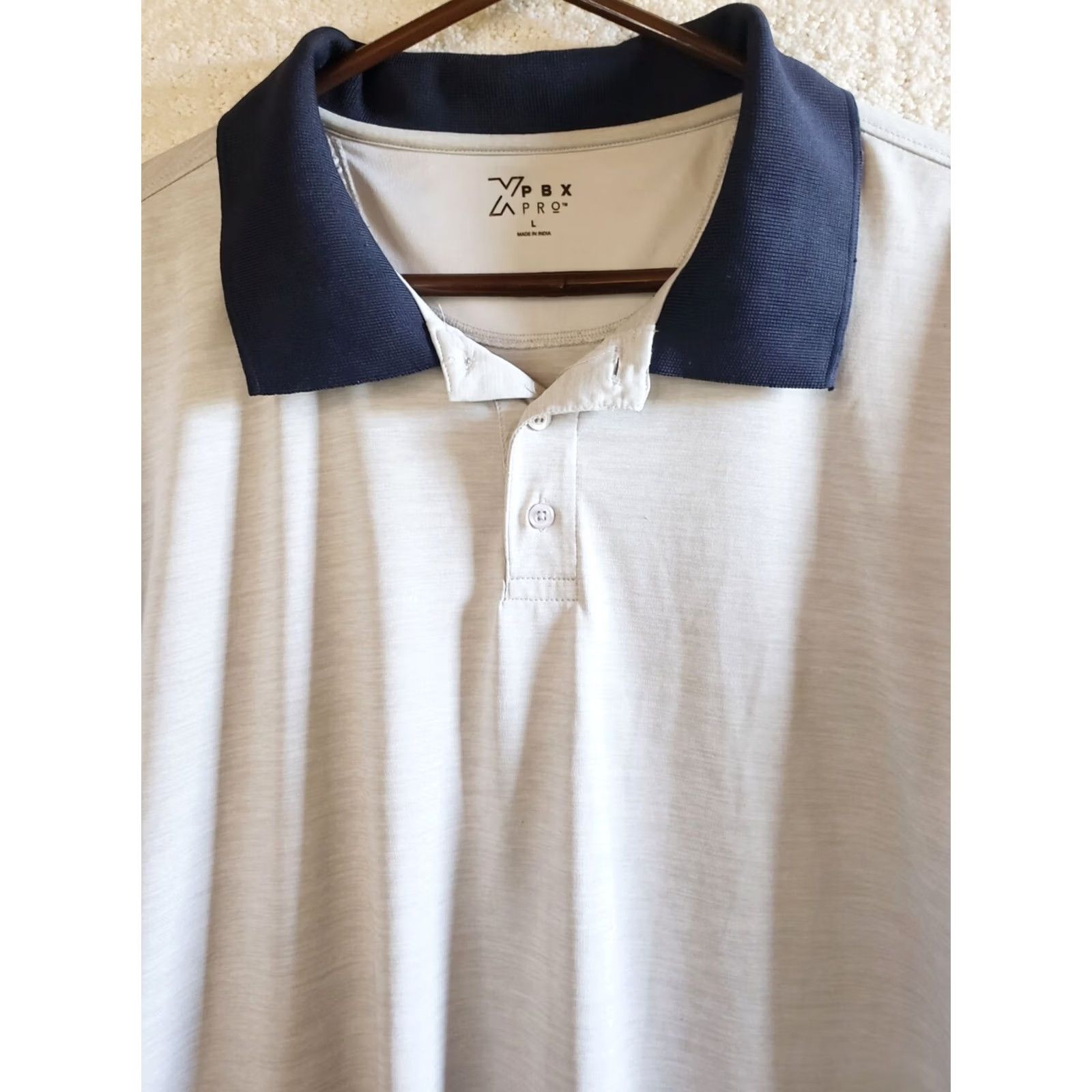Vintage XPBX Pro Shirt Men's Activewear Polo Shirt Size L Gray Blue Short Sleeve Golf Shirt Size US L / EU 52-54 / 3 - 3 Thumbnail