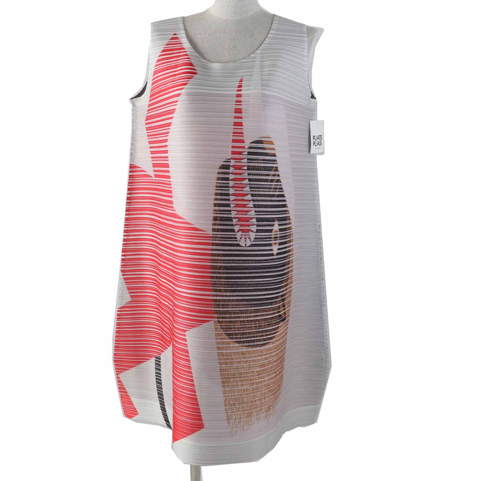 Issey Miyake Issey Miyake PLEATS PLEASE Graphic Designer Kazumasa Nagai Bounce Dress Polyester Dress Others Dresses PP43-JH873 Size ONE SIZE - 1 Thumbnail