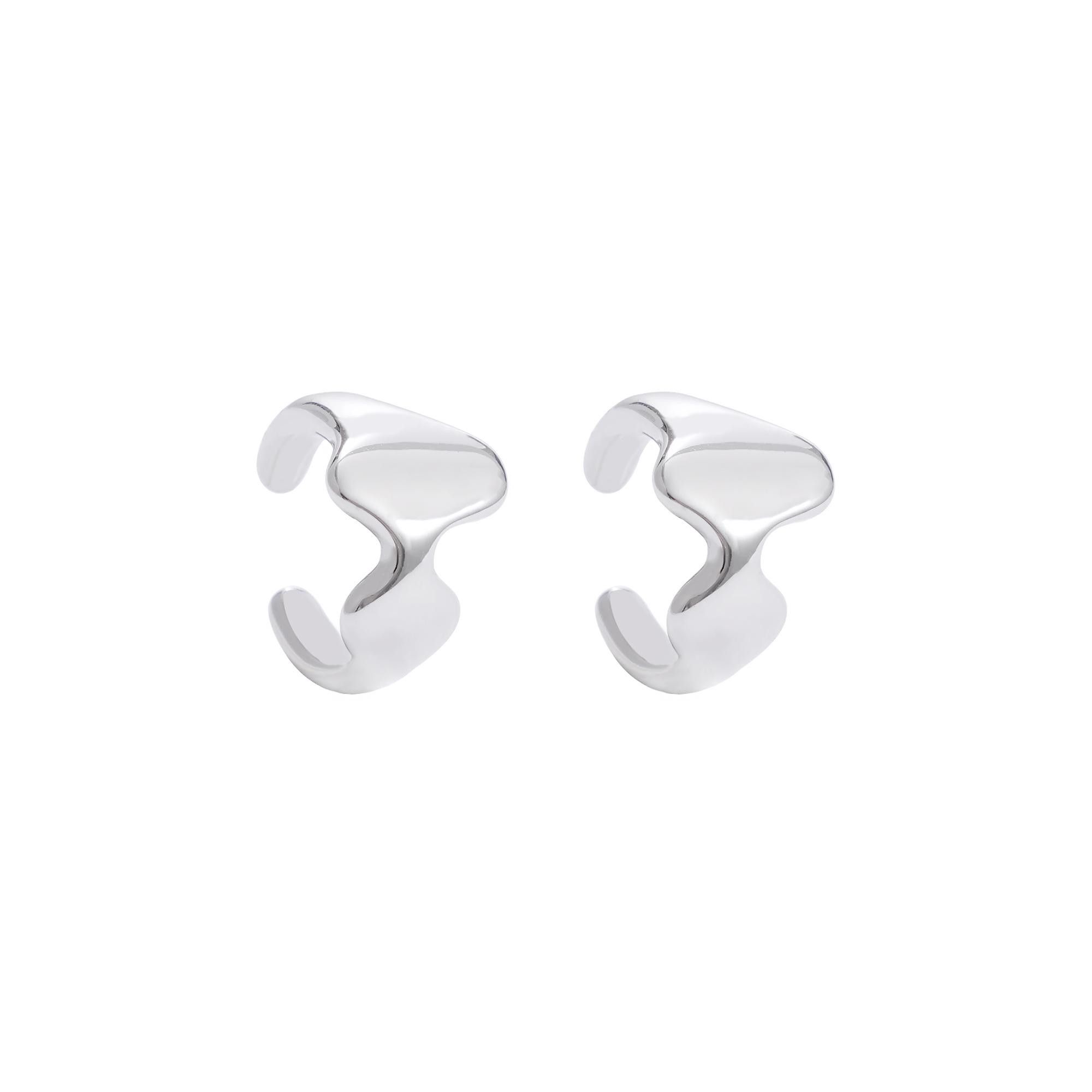 Jewelry Dark Earrings One Pairs Chrome Jewelry Size ONE SIZE - 5 Thumbnail