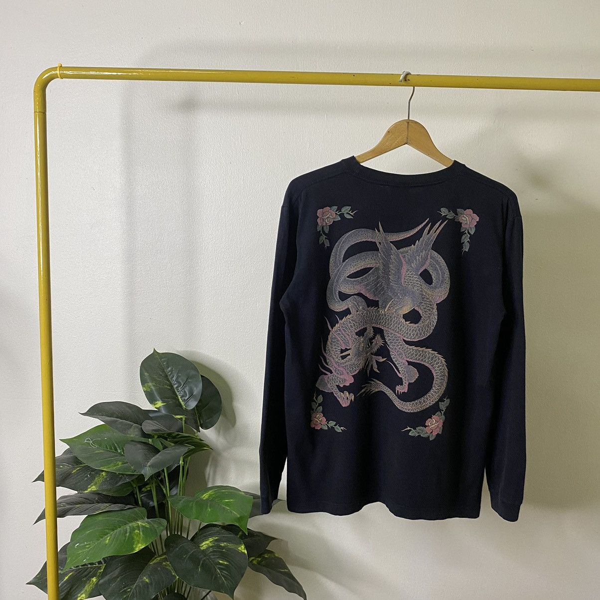 Affliction × Ed Hardy × Vintage The Soft Machine Dragon Tattoo Detailing Karakuri Style LS Size US M / EU 48-50 / 2 - 1 Thumbnail