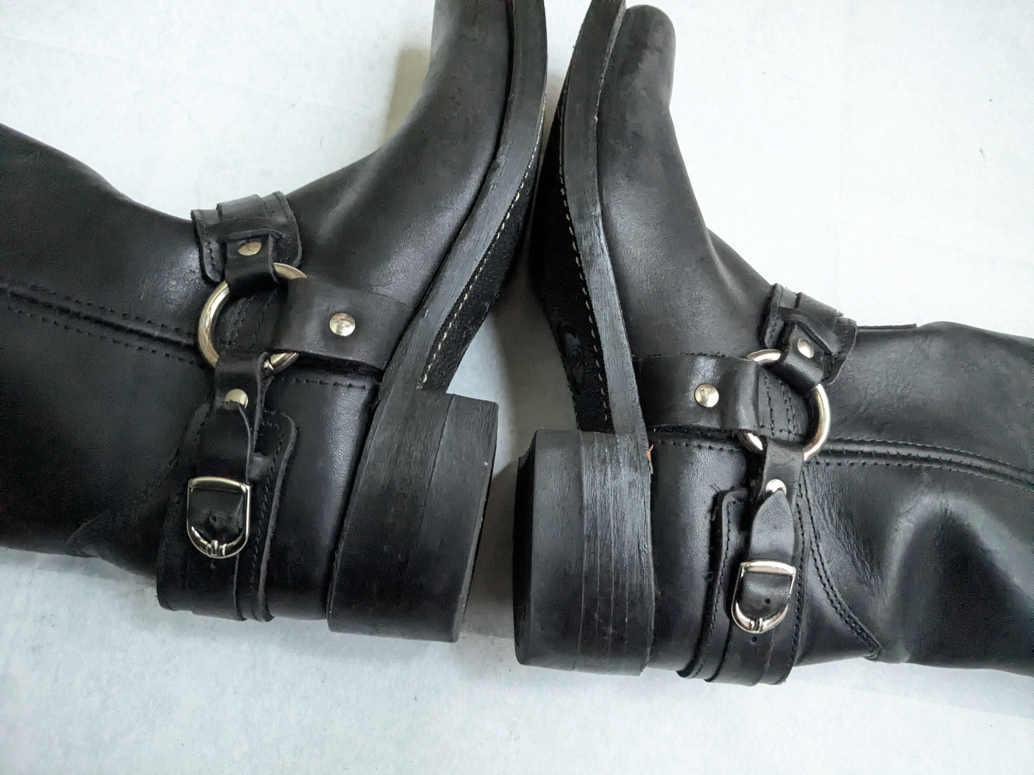 Frye Frye Harness Boots Black 8 M Leather Size US 8 / EU 41 - 8 Thumbnail
