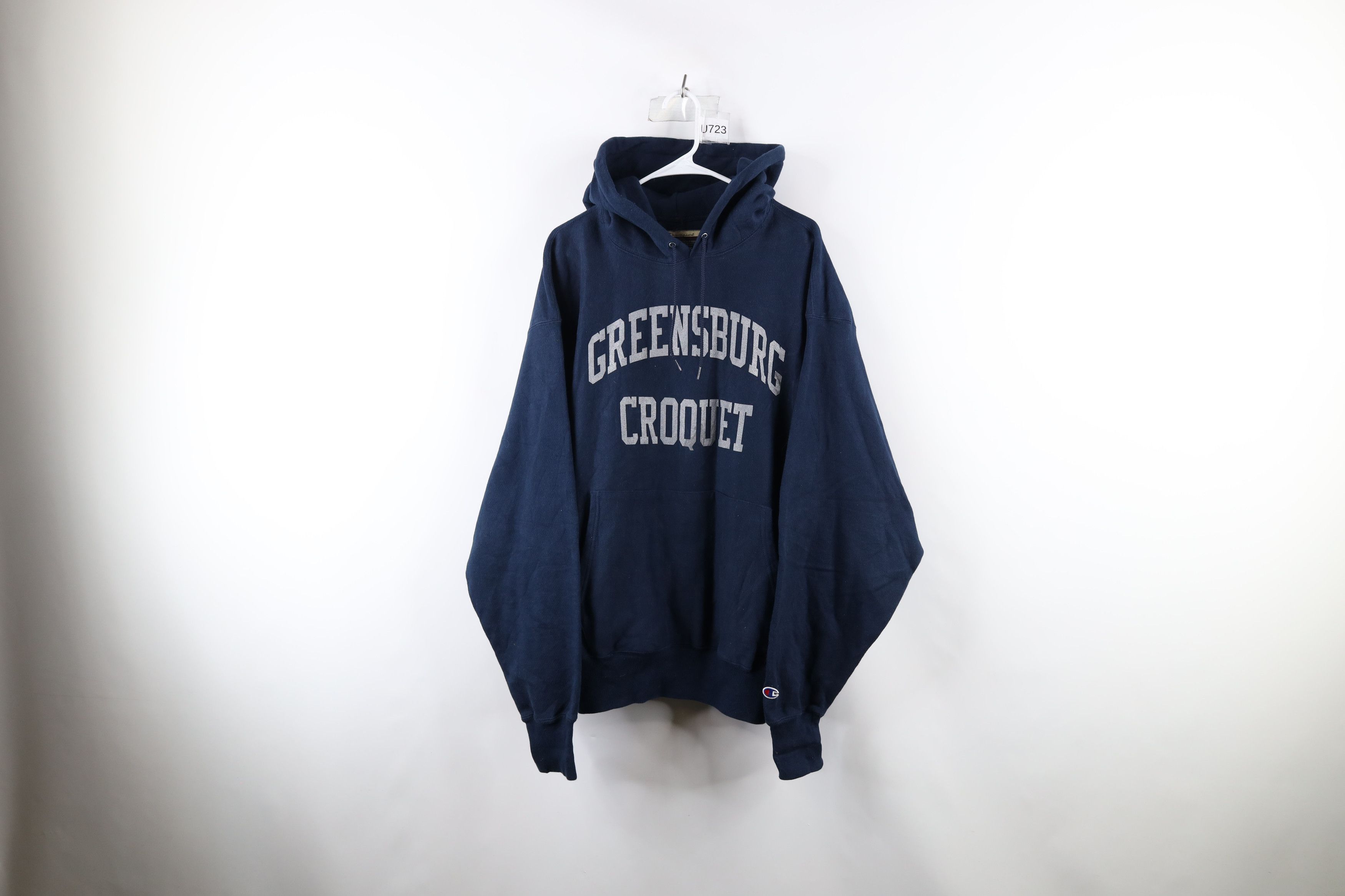 Vintage 90s Champion Reverse Weave Greensburg Croquet Hoodie
