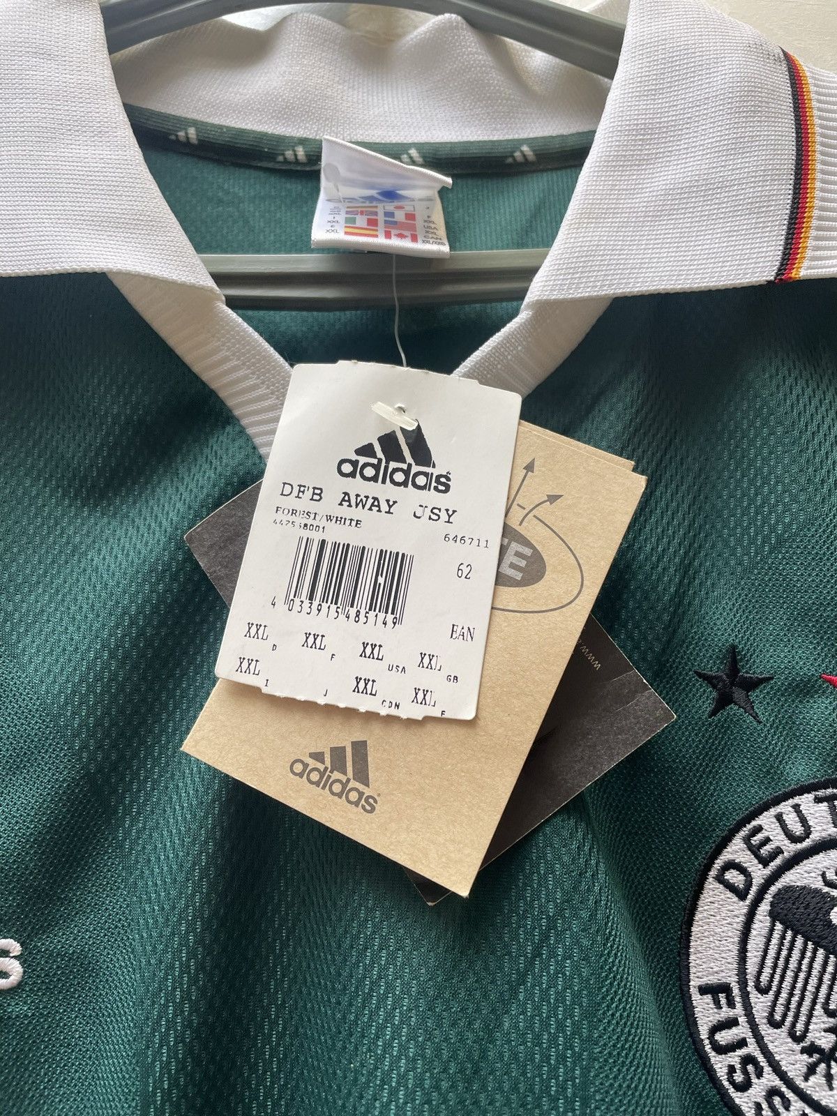Adidas × Vintage 2000-02 Germany Away football shirt soccer jersey Size US XXL / EU 58 / 5 - 2 Thumbnail