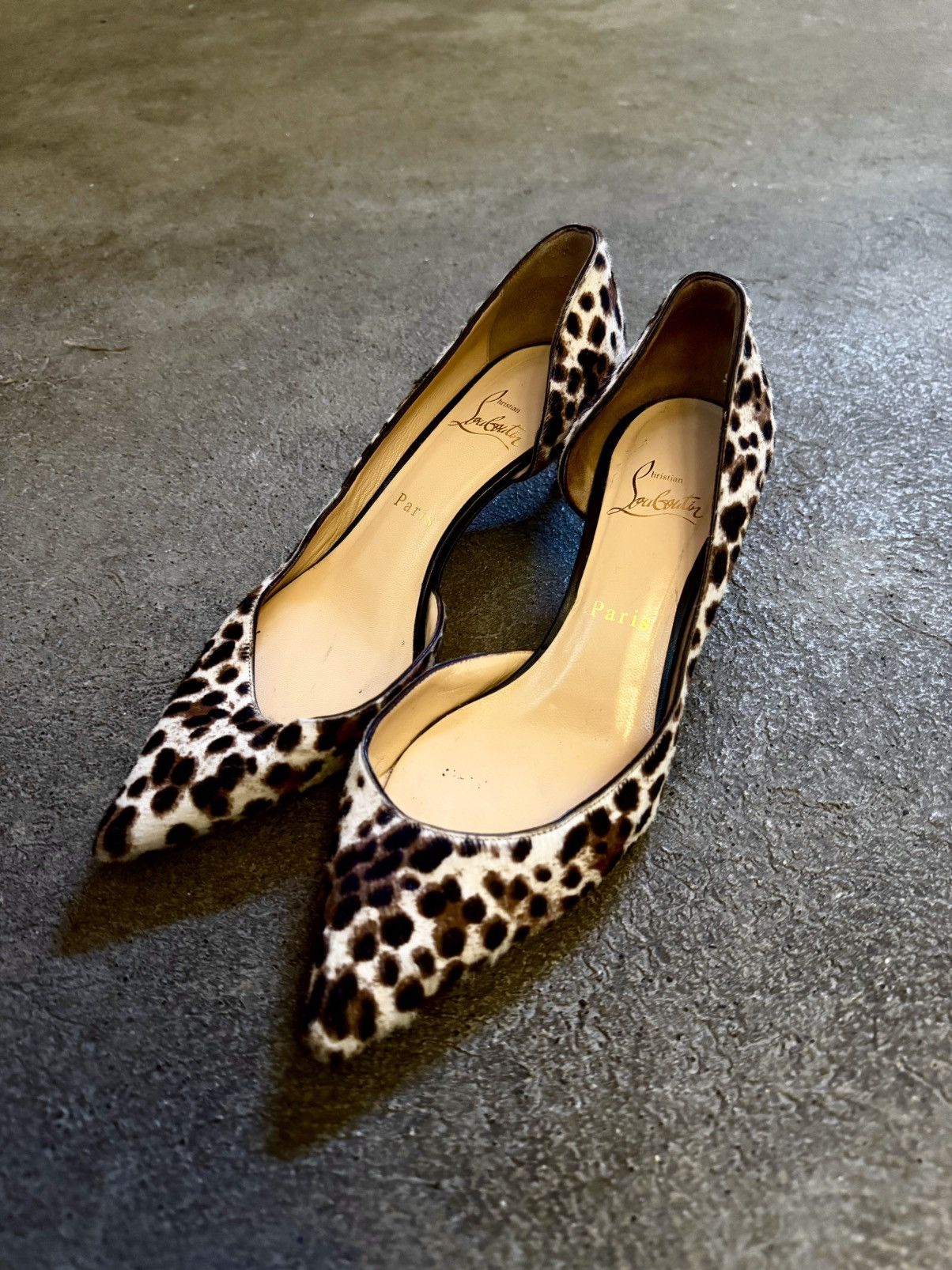Christian Louboutin Christian Louboutin Leopard Pony Hair Heels Size US 7.5 / IT 37.5 - 3 Thumbnail