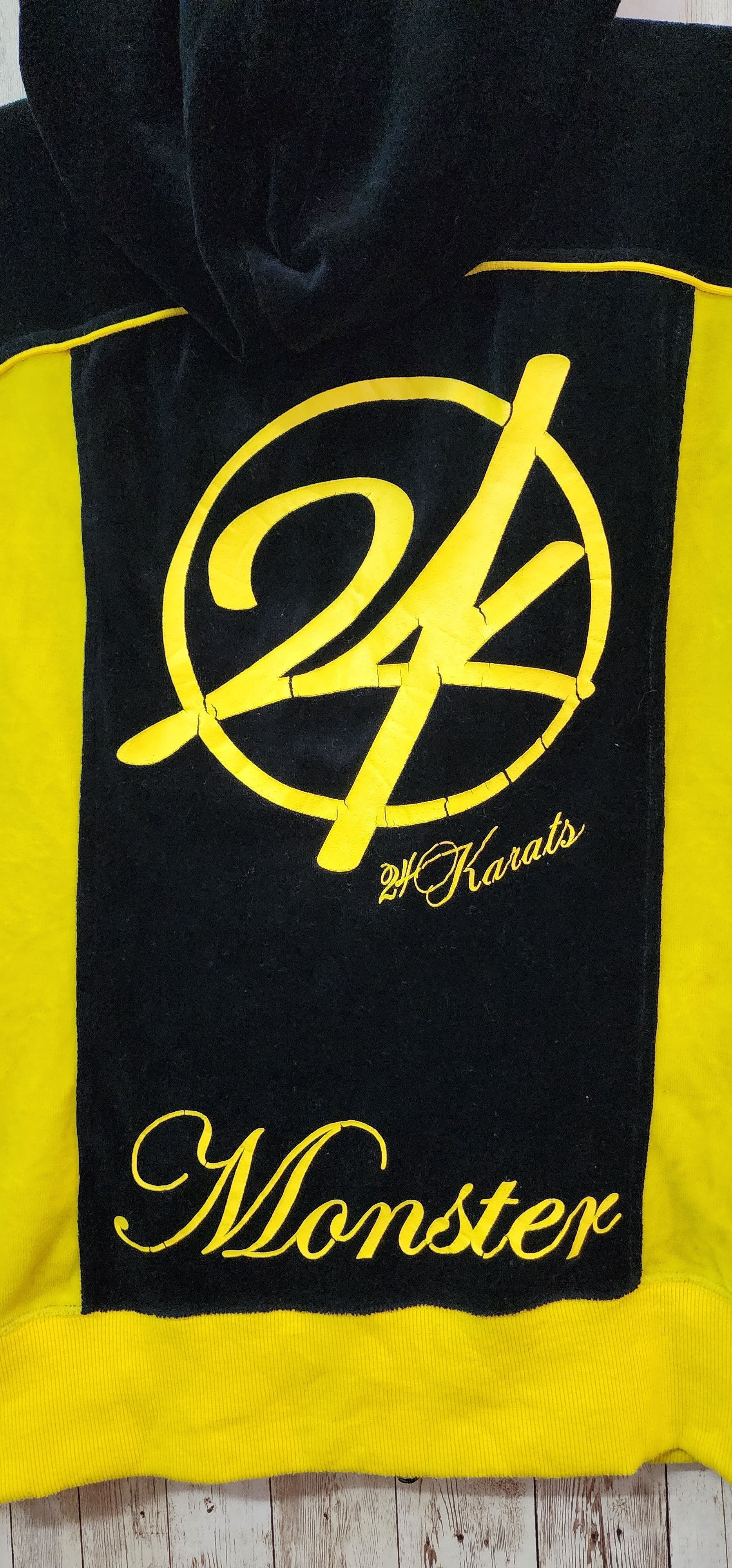 Japanese Brand Gold 24K Digger Velour Hoodie Size S / US 4 / IT 40 - 4 Thumbnail