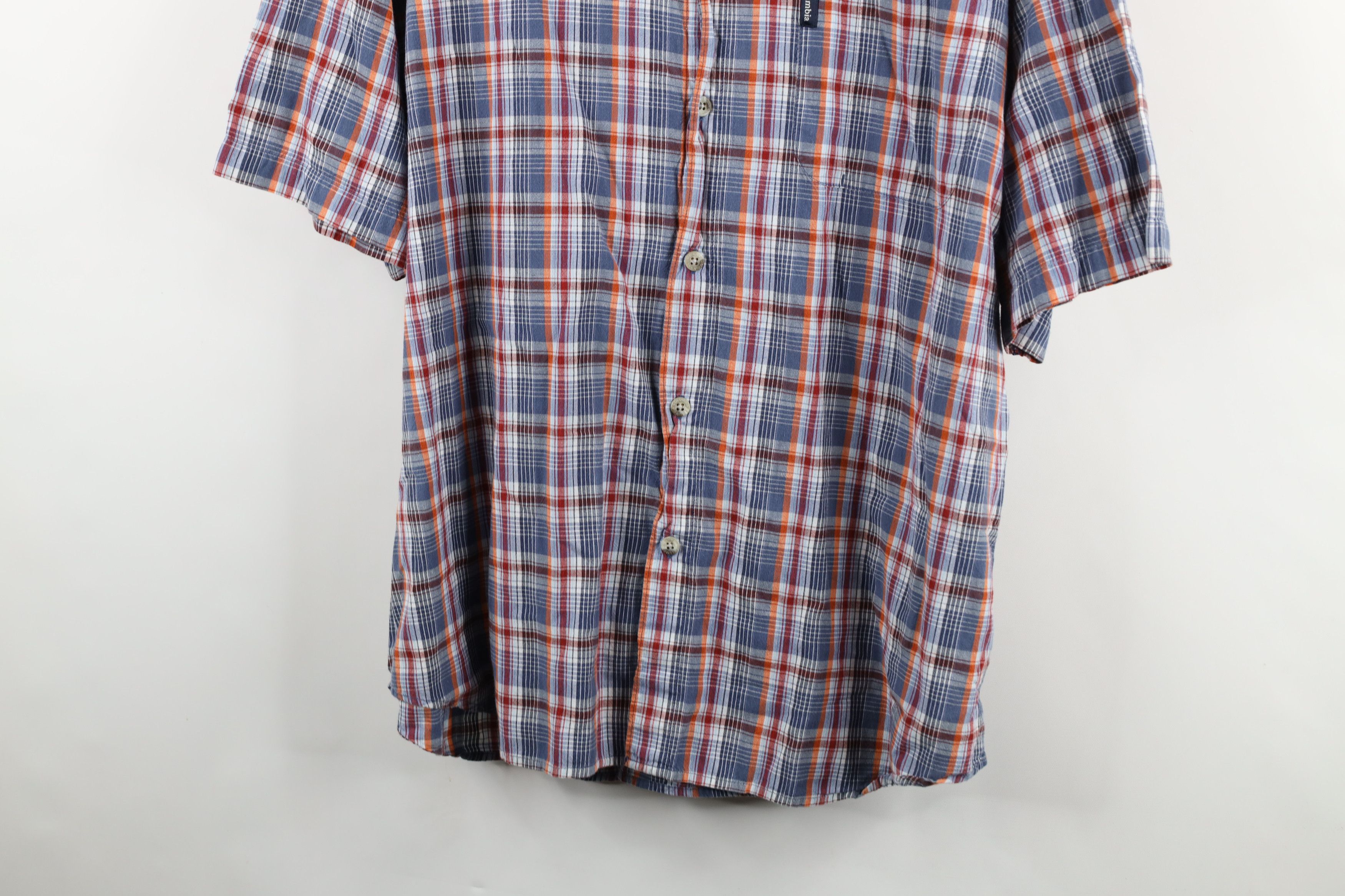 Columbia × Vintage Vintage Columbia Rainbow Plaid Collared Button Down Shirt Size US XL / EU 56 / 4 - 3 Thumbnail