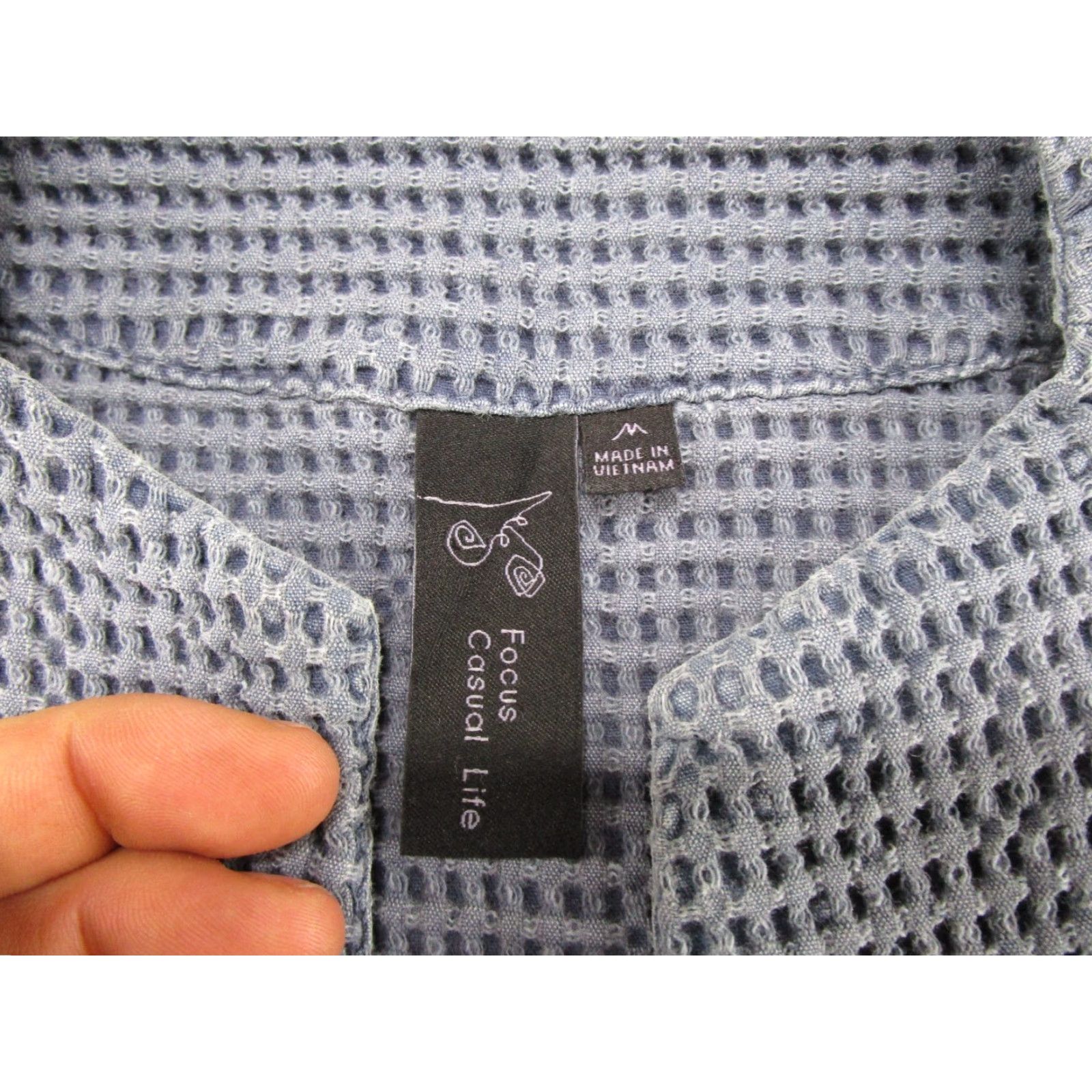 Alife VTG Focus Casual Life Jacket Womens M Blue Lagenlook Waffle Knit Toggle Casual Life Jacket Women M Blue Waffle Knit Toggle Jacket VTG Fashion Size M / US 6-8 / IT 42-44 - 2 Thumbnail