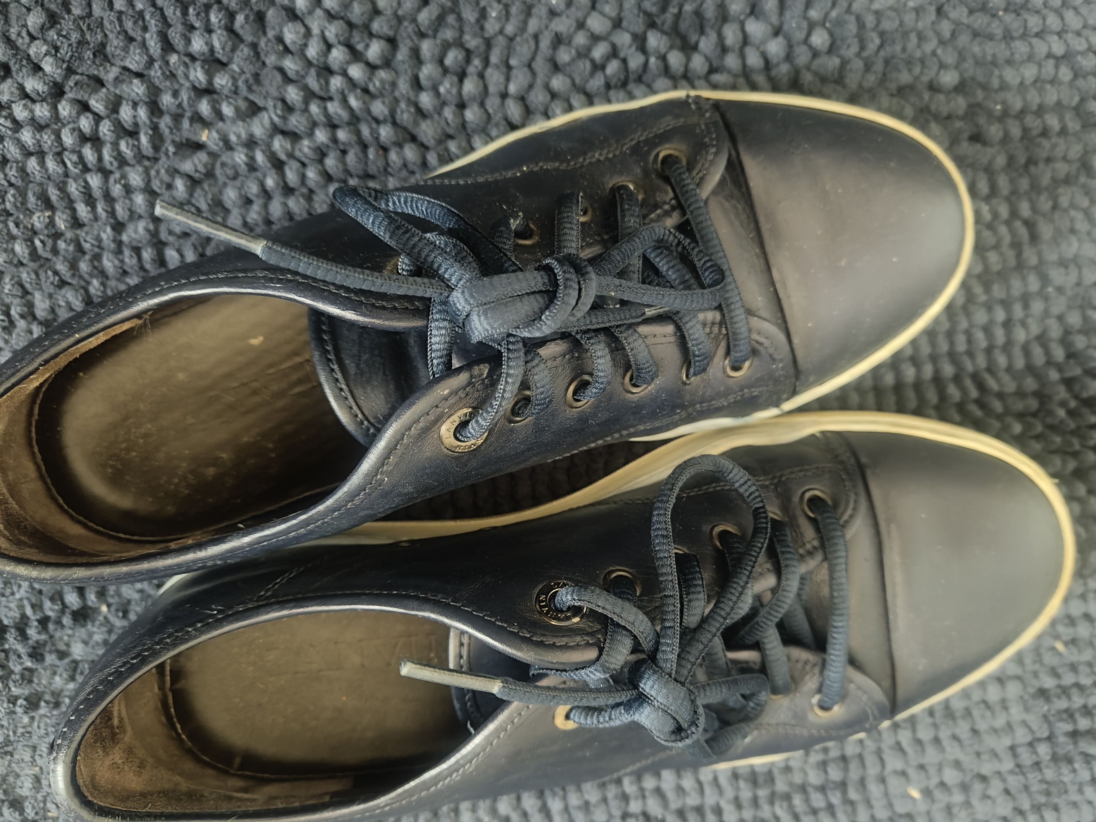 Lanvin Lanvin DBB1 Navy Trainers Toe Cap Blue Size US 9 / EU 42 - 2 Thumbnail