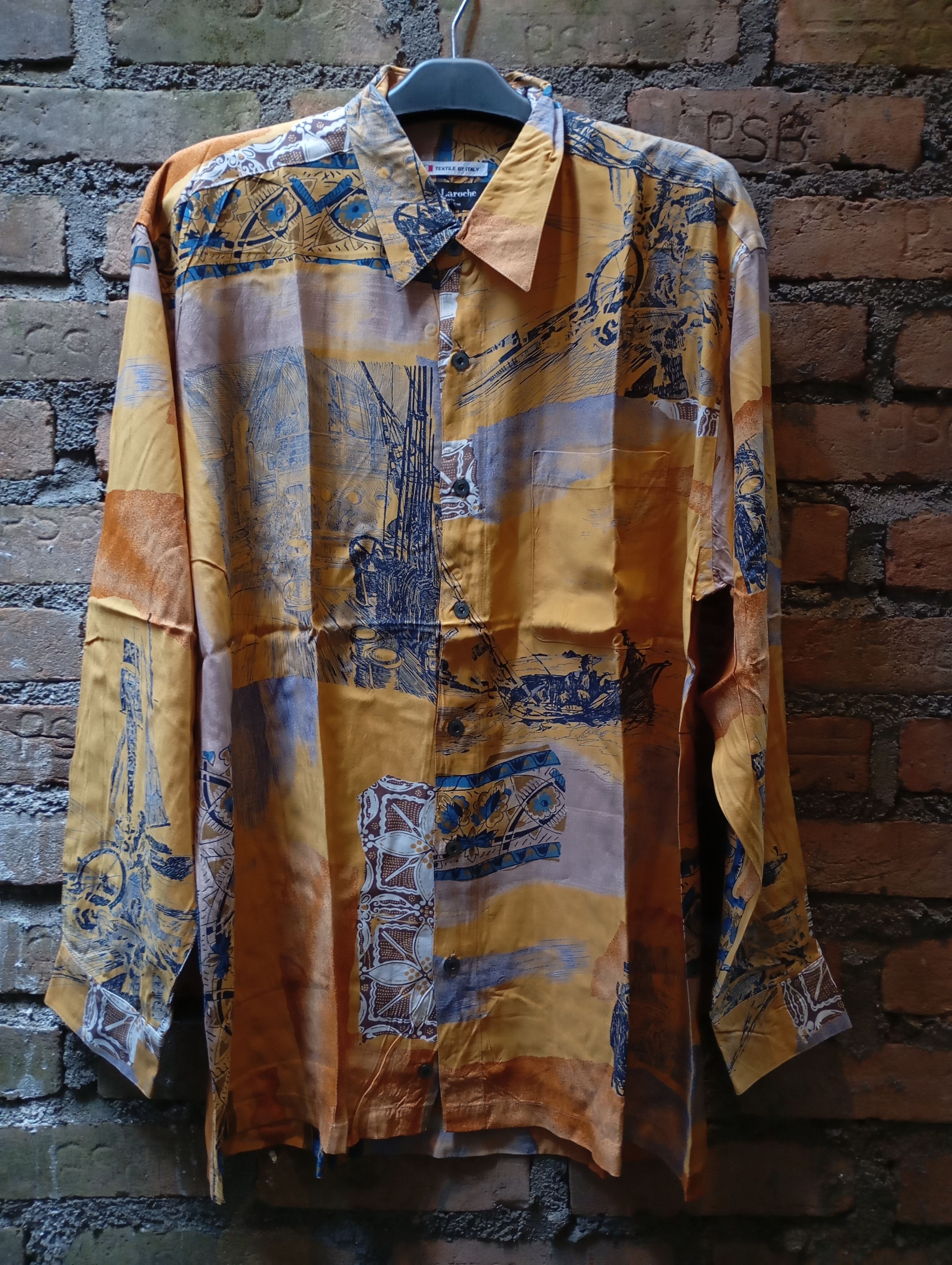 Guy Laroche Guy Laroche Long Sleeve Full Print Shirts Size US L / EU 52-54 / 3 - 1 Thumbnail