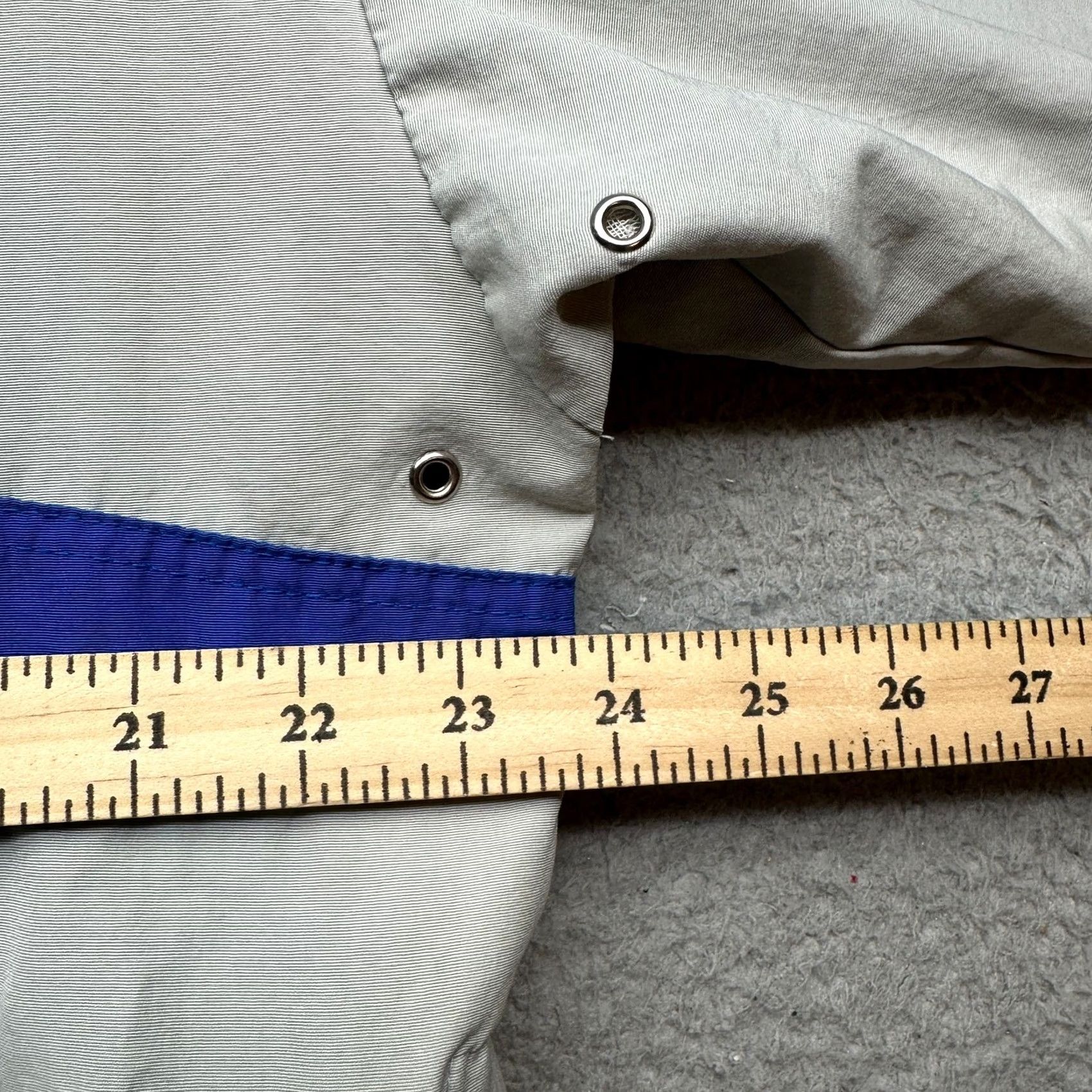 Obermeyer VINTAGE Obermeyer Windbreaker Jacket 90s Men Medium Hooded 1/2 Zip Anorak Blue Nylon Long Sleeve Pockets Jersey? Size US L / EU 52-54 / 3 - 6 Thumbnail