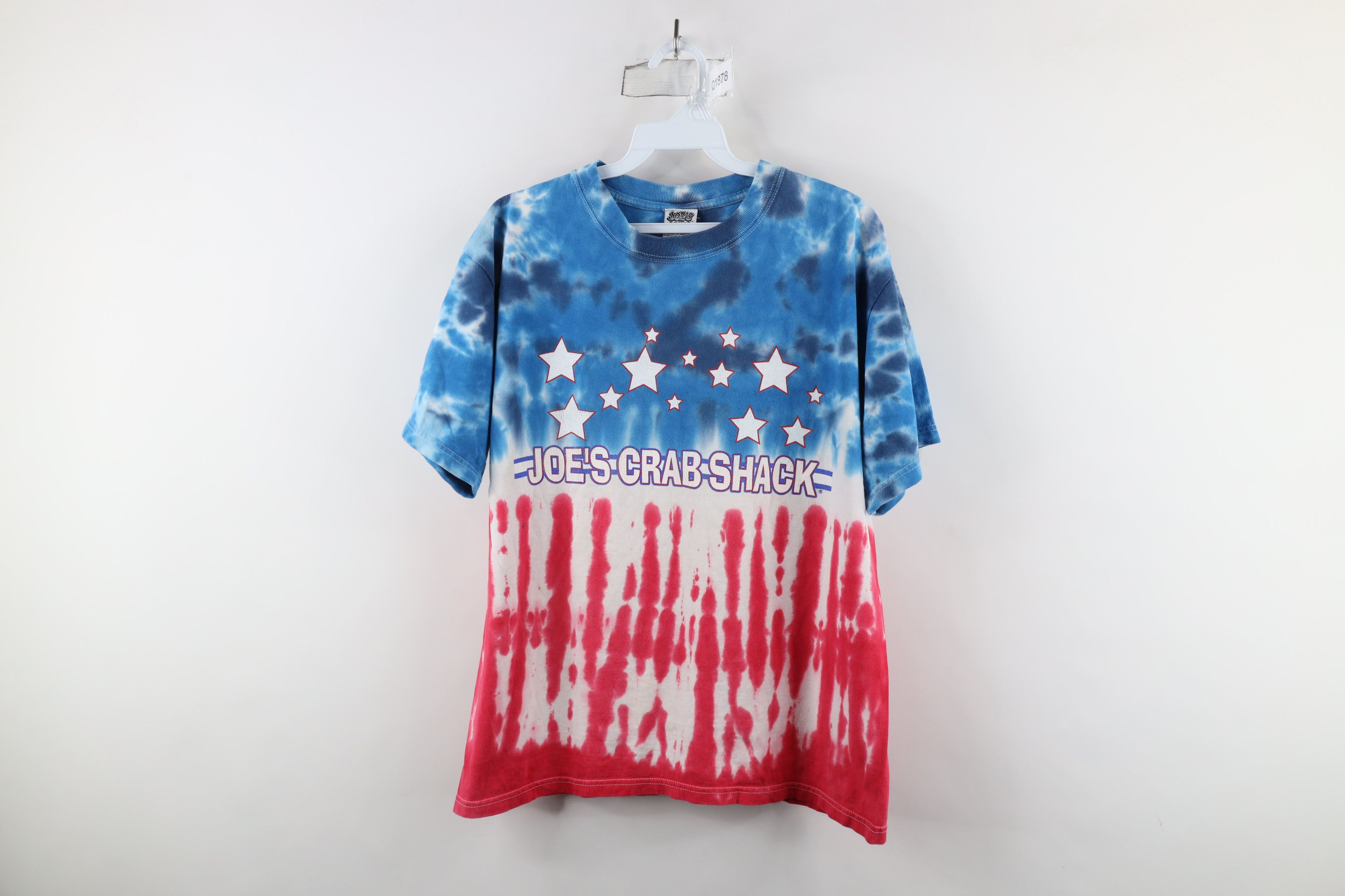 Vintage Vintage 90s Out Tie Dye Acid Wash Joes Crab Shack T-Shirt Size US M / EU 48-50 / 2 - 1 Thumbnail