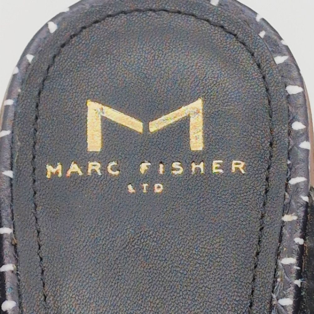 Marc Fisher Women's Black and White Polka Dot Heeled Mules Mivolla By M Size US 8 / IT 38 - 9 Thumbnail