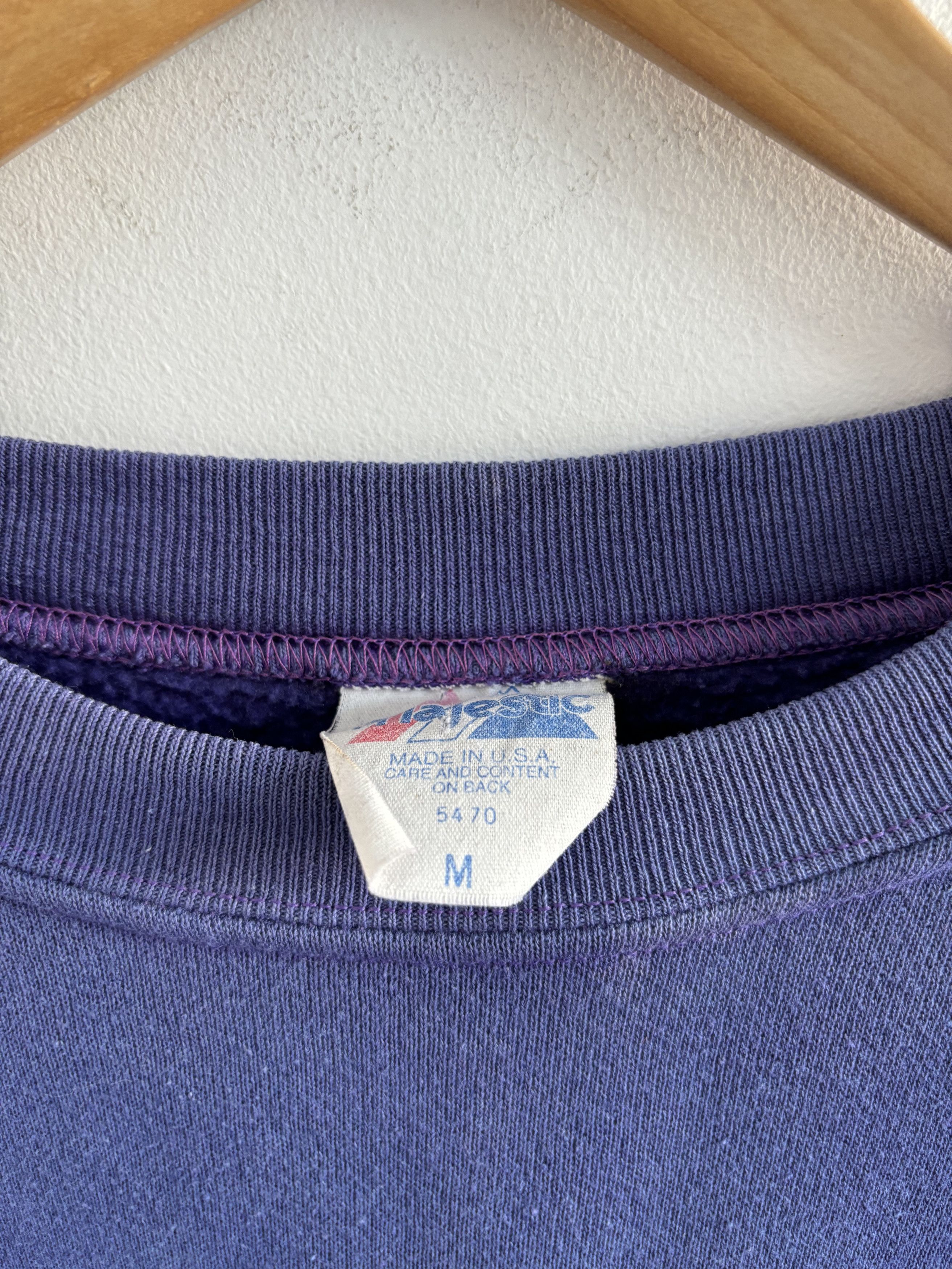 Majestic × NFL Vintage NFL Minnesota Vikings Faded Sweatshirt Size US M / EU 48-50 / 2 - 5 Thumbnail