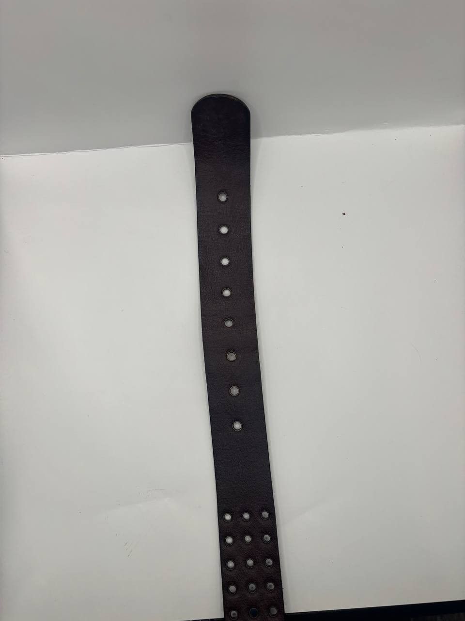 Vintage Triumph Genuine Leather Triple Grommet Biker Belt Size ONE SIZE - 8 Thumbnail