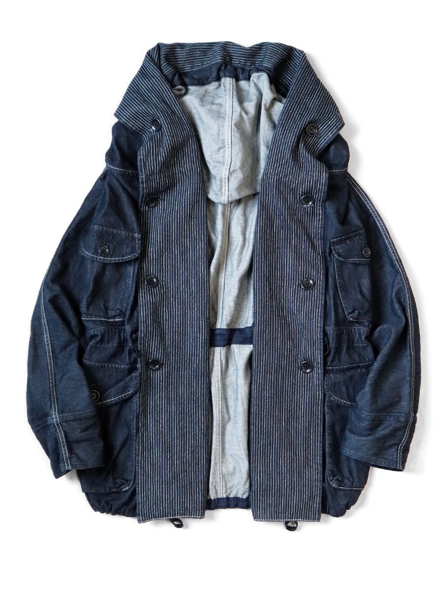 Kapital kapital 10oz denim ring coat jacket Size US M / EU 48-50 / 2 - 2 Thumbnail