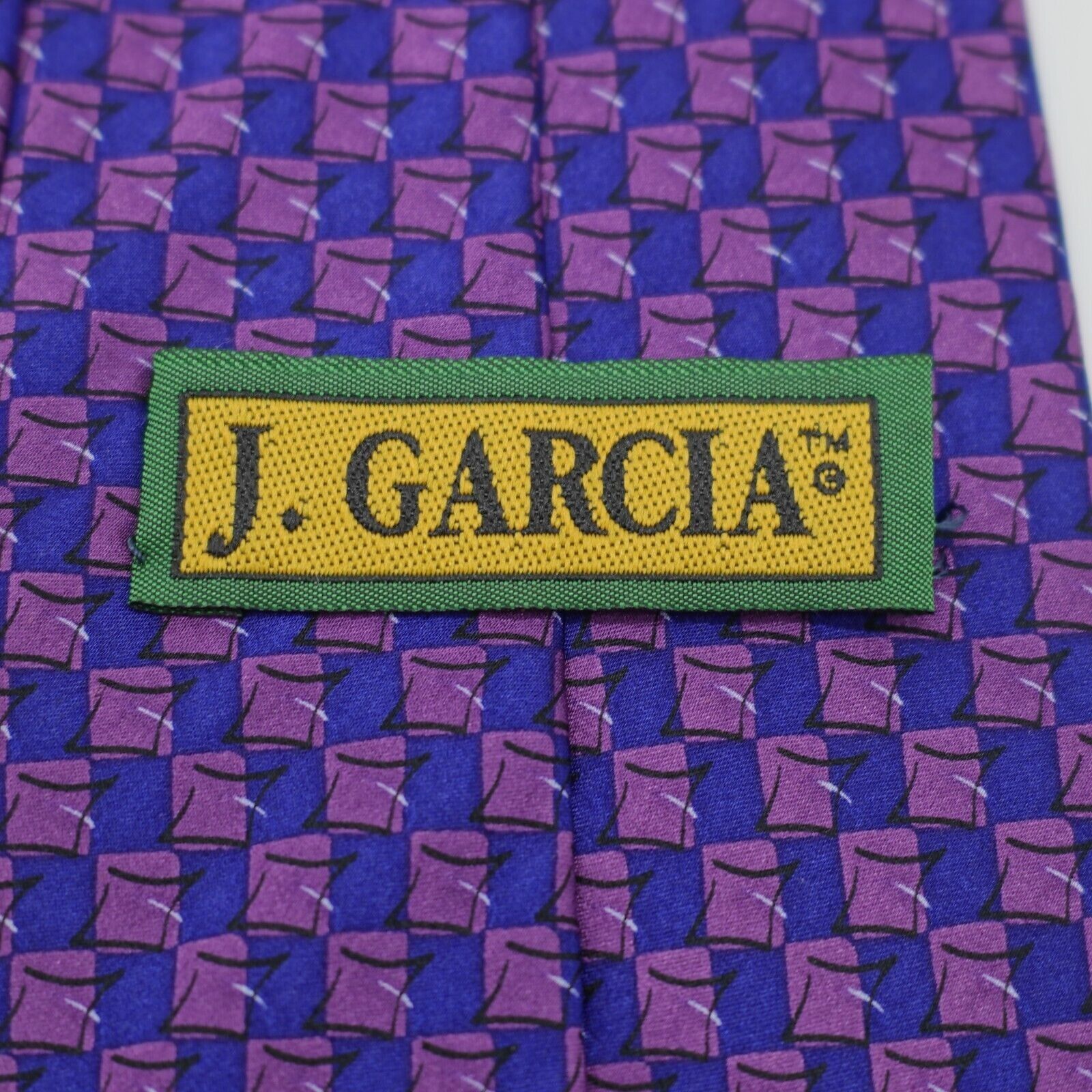 Vintage J. Garcia Purple Blue Print Still Life Collection 18 Geometr Size ONE SIZE - 3 Thumbnail
