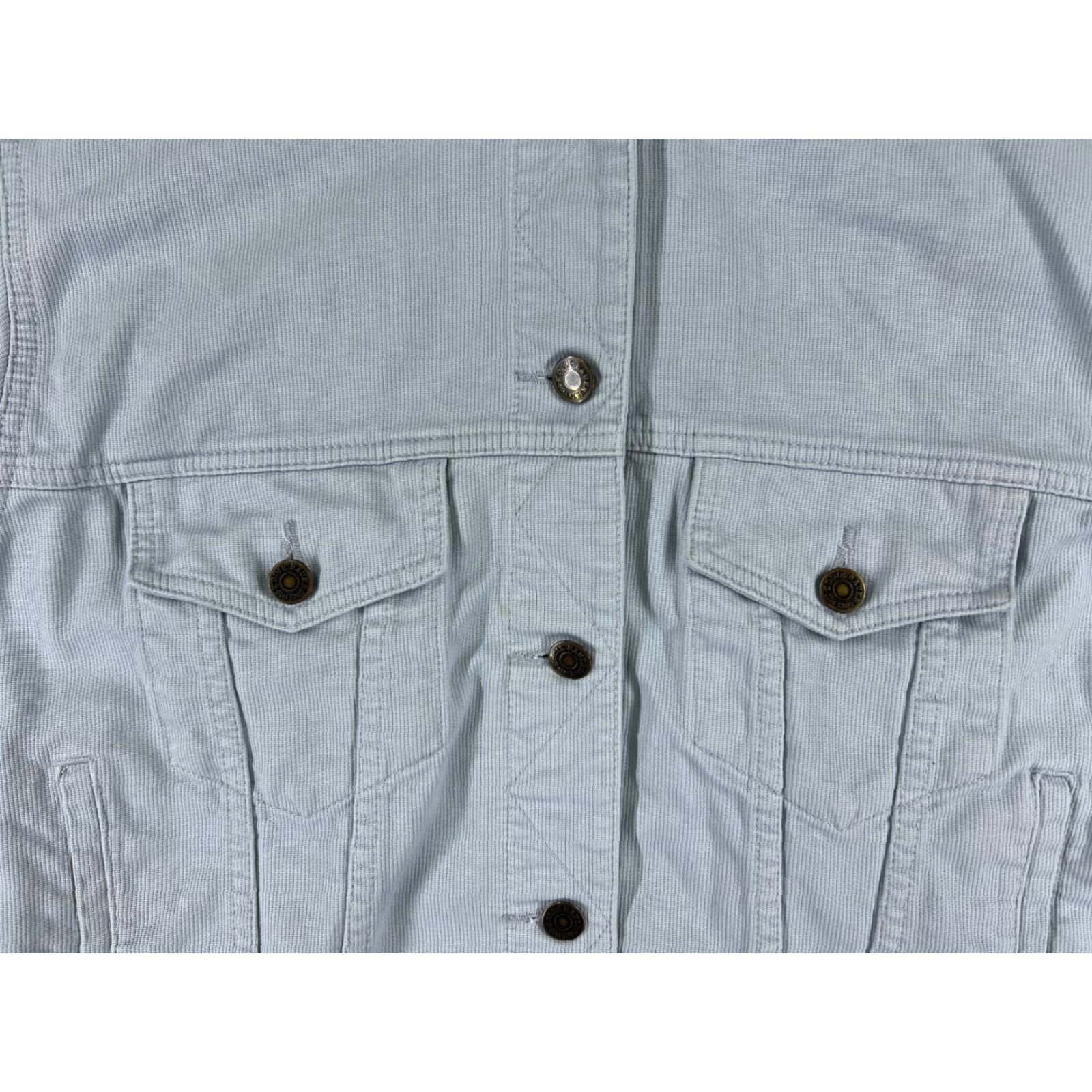 Eddie Bauer VINTAGE Eddie Bauer Jacket Women Medium Blue Denim Crop Y2K Button 100% Cotton Trucker Size M / US 6-8 / IT 42-44 - 6 Thumbnail