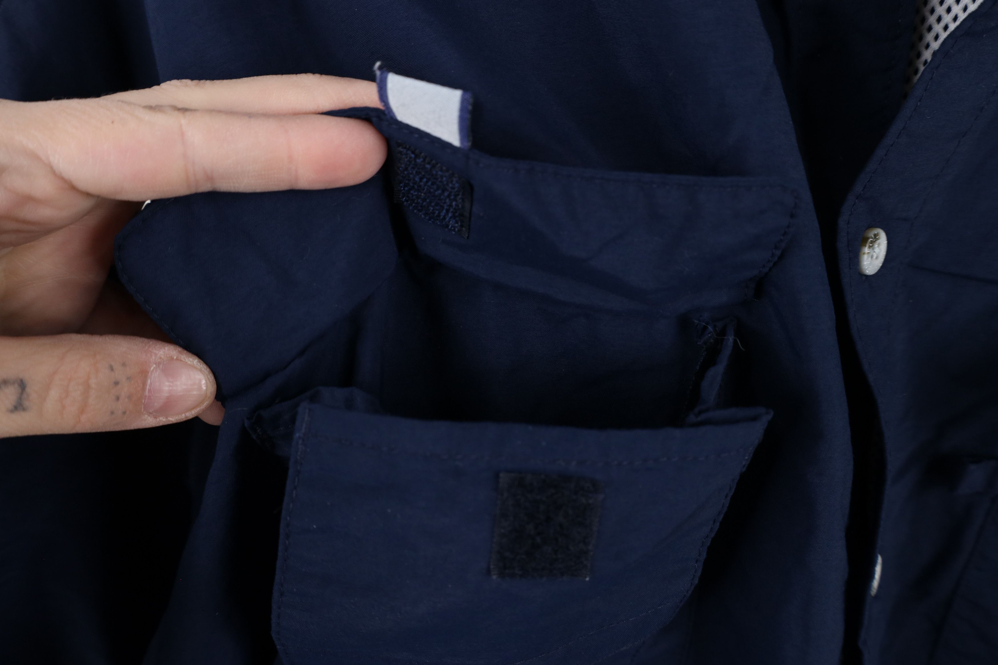 Columbia × Vintage Columbia PFG Performance Fishing Gear Button Shirt Navy Blue Size US XXL / EU 58 / 5 - 6 Thumbnail