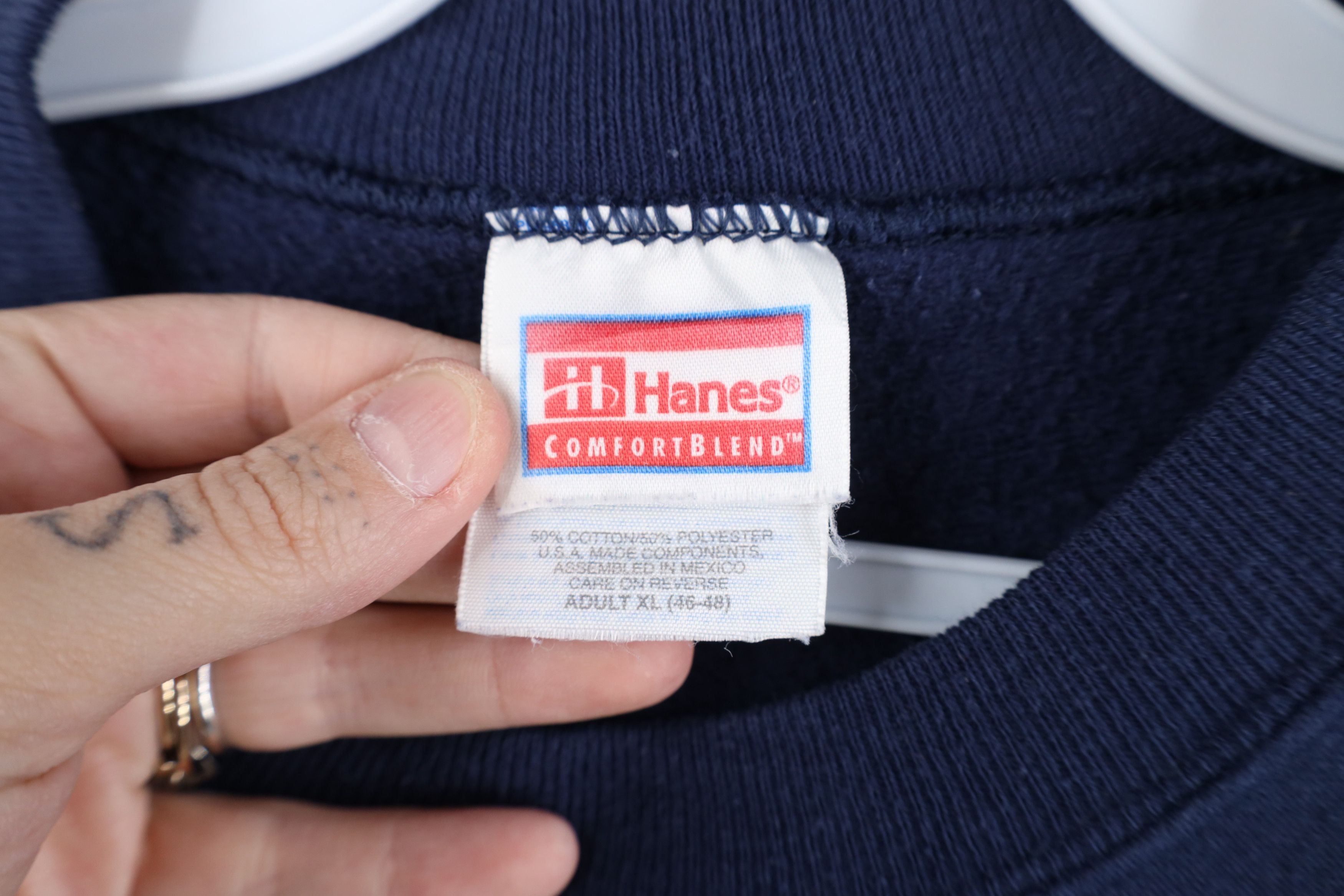 Vintage Vintage 90s Streetwear Butt Double Sided Sweatshirt Blue Size XL / US 12-14 / IT 48-50 - 5 Thumbnail