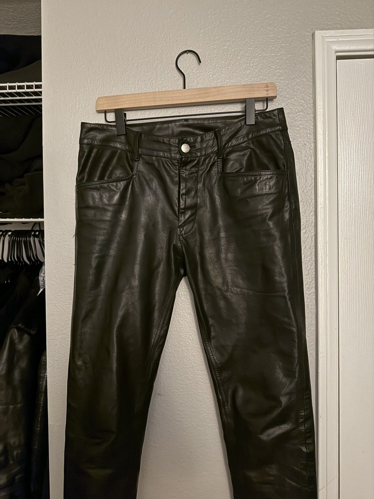 Rick Owens Rick Owens Leather Tyrone Pants Size US 30 / EU 46 - 3 Thumbnail