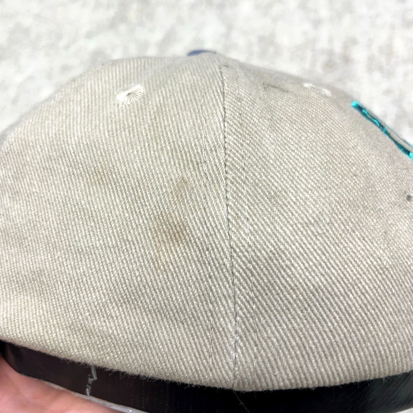 Hard Rock Cafe VINTAGE Hard Rock Cafe Hat Cap Snapback Adult Paris France Blockhead Tan Blue Size ONE SIZE - 6 Thumbnail