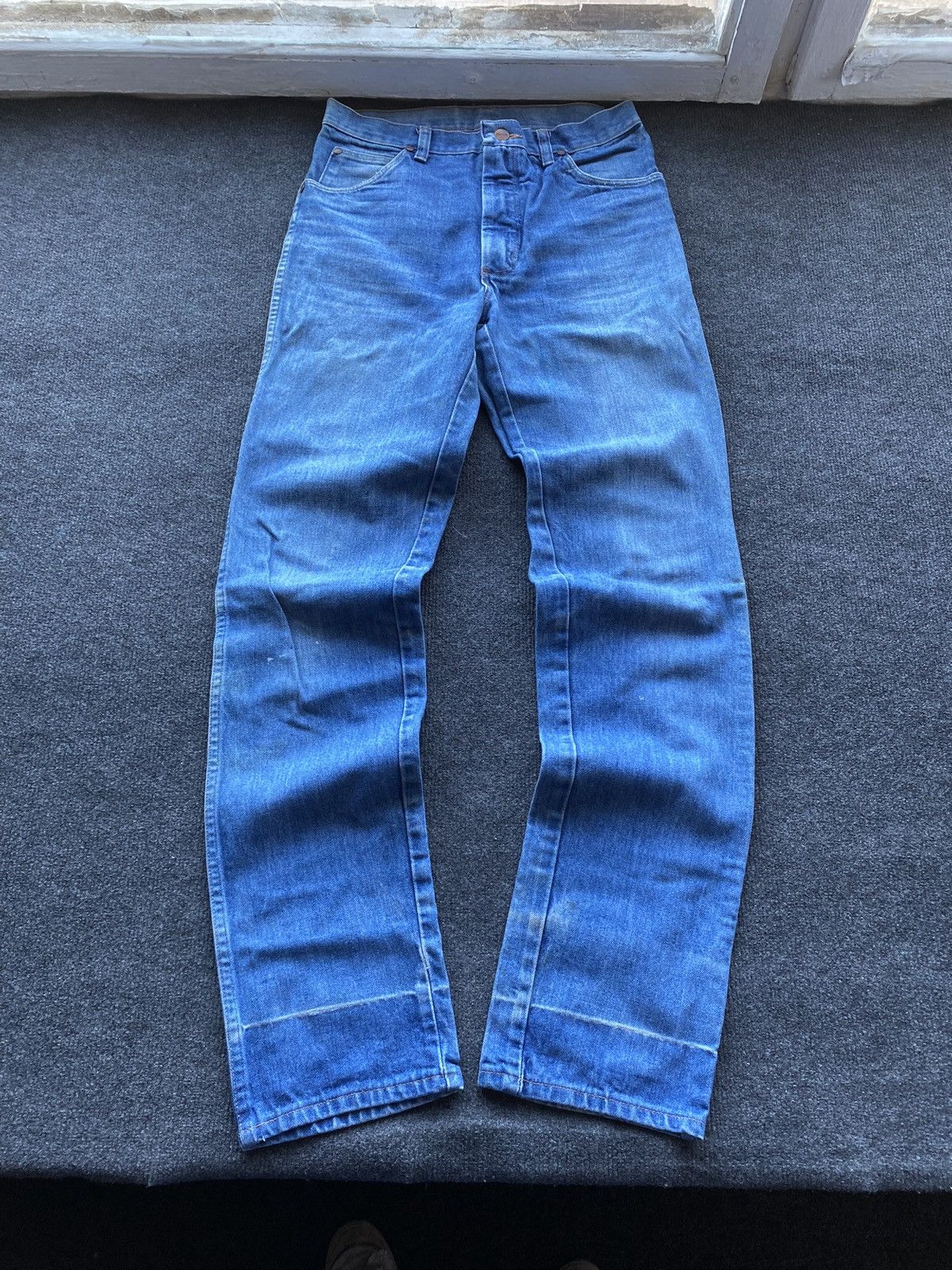 Wrangler 🔥Cowboy Western Vntg Wrangler Eclair Zip Jeans 31 rare Size US 31 - 3 Thumbnail