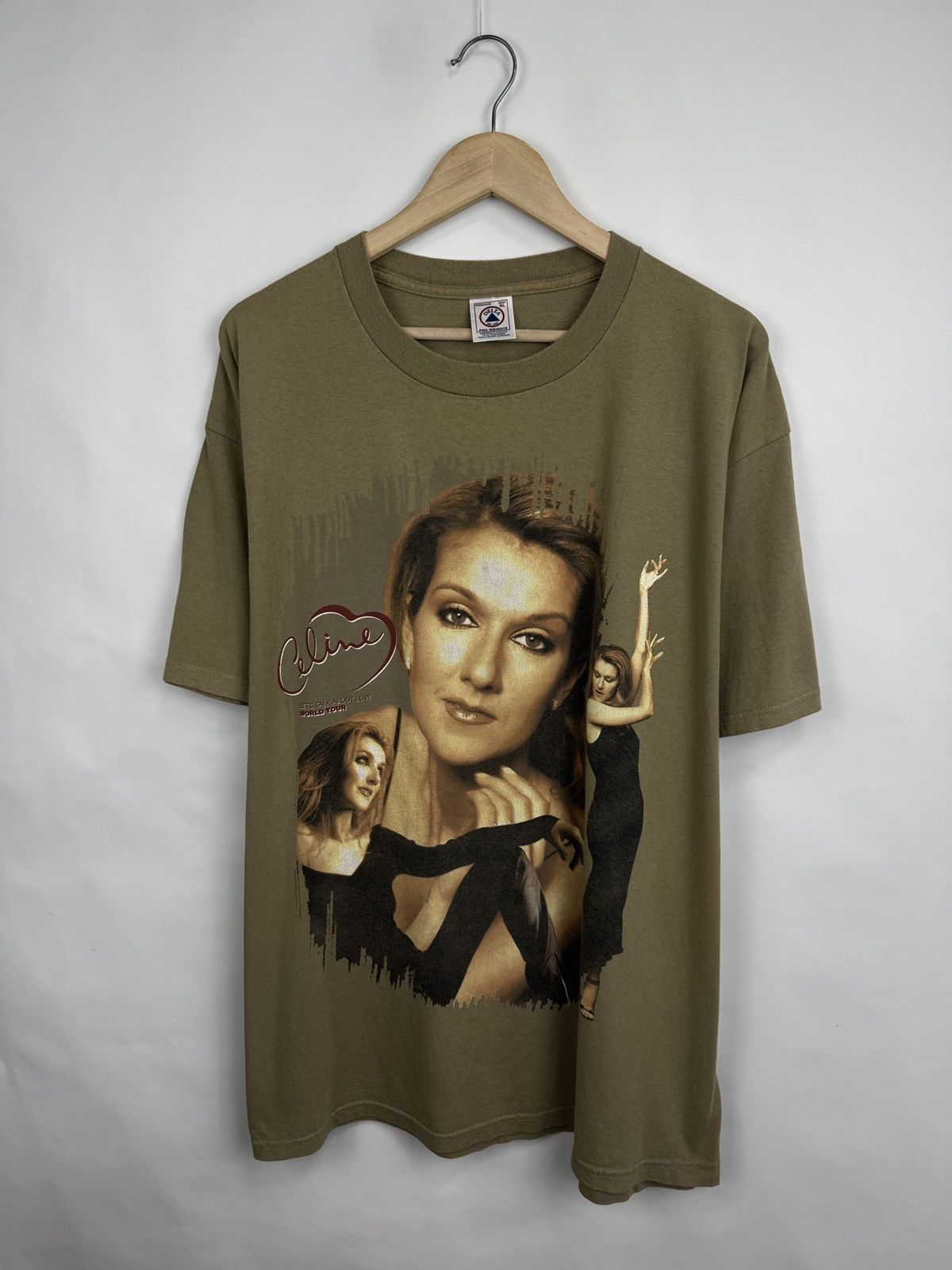 Delta 🇨🇦 Vintage 1999 Celine Dion Lets Talk About Love Tour T-Shirt Size US XL / EU 56 / 4 - 3 Thumbnail