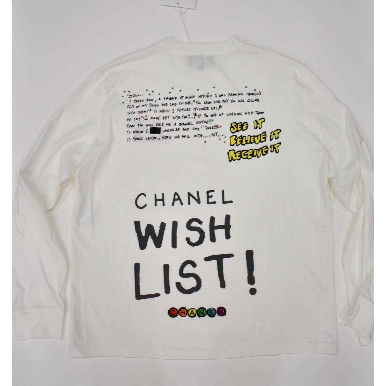 Chanel Chanel X Pharrell Collection Long Sleeve Graffiti Tee Shirt Size M / US 6-8 / IT 42-44 - 1 Thumbnail