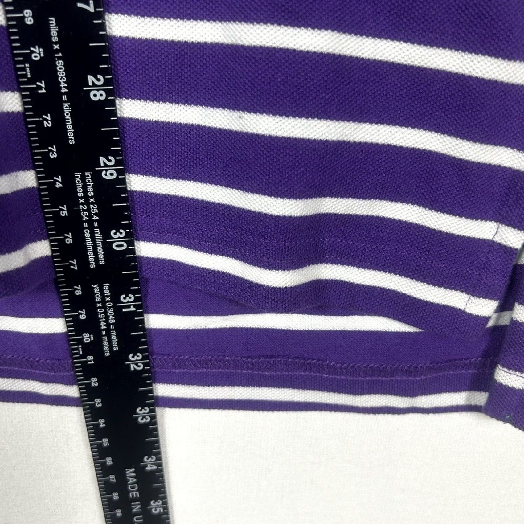 Vintage VINTAGE US Polo Assn Polo Shirt Mens XL Purple White Striped Big Pony #3 USPA Polo Shirt Size US XL / EU 56 / 4 - 7 Thumbnail