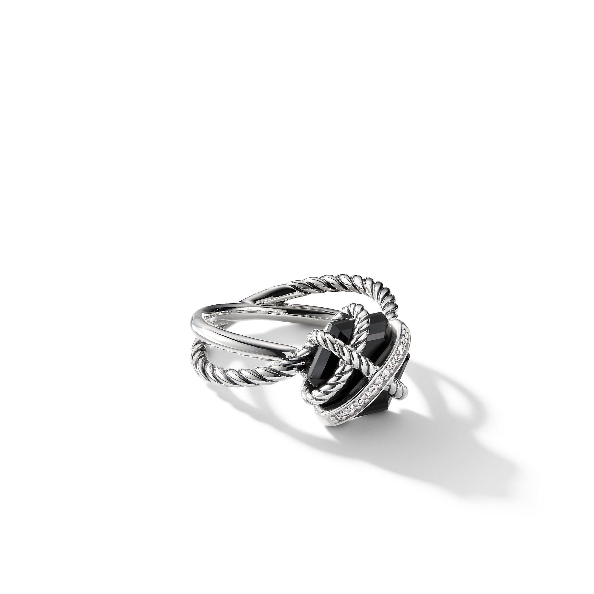 David Yurman o1w1db10325 Wrap Ring in Sterling Silver with Black Onyx Size ONE SIZE - 3 Thumbnail