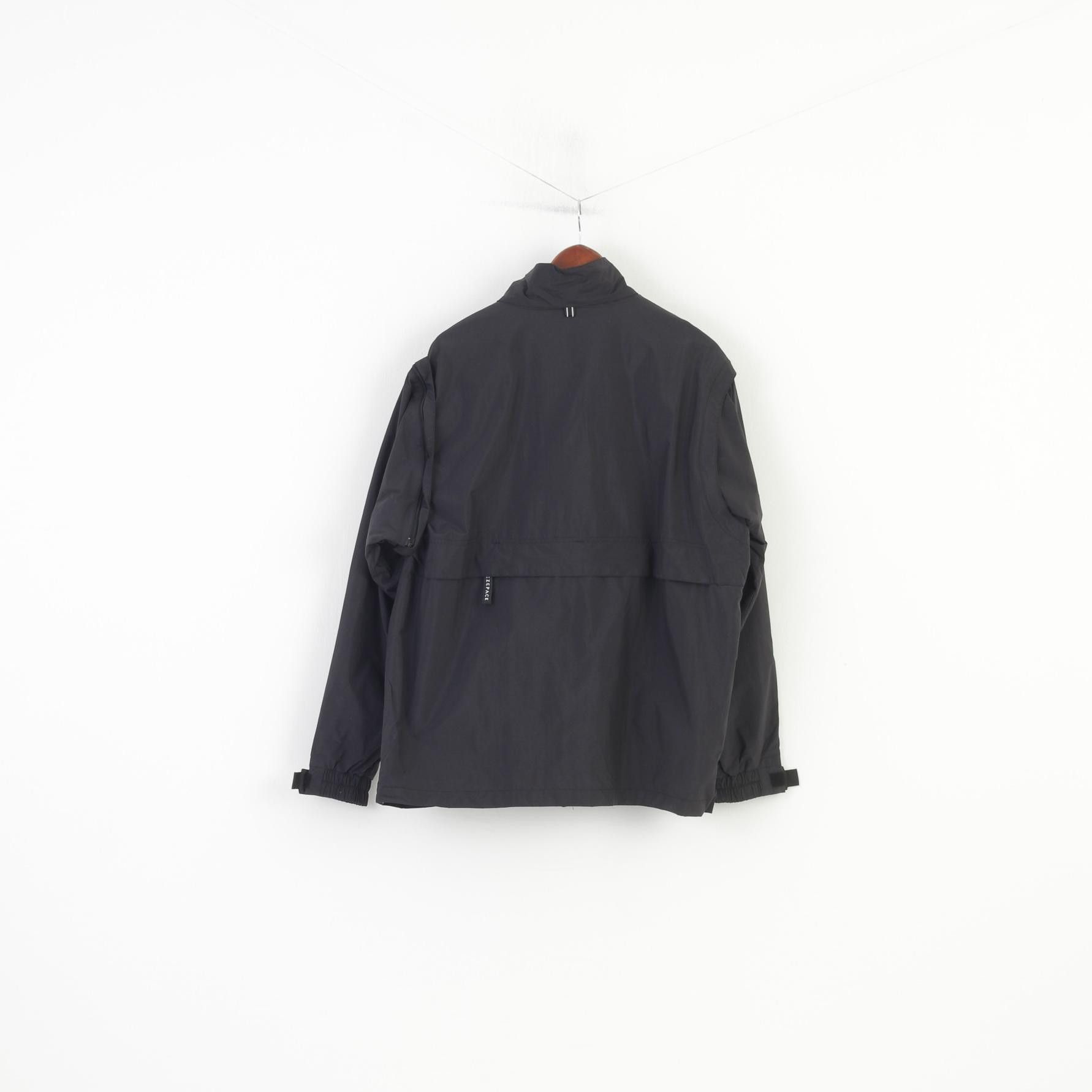 North End North End Men L Jacket Full Zipper Black Waterproof 4026 Size US L / EU 52-54 / 3 - 9 Thumbnail