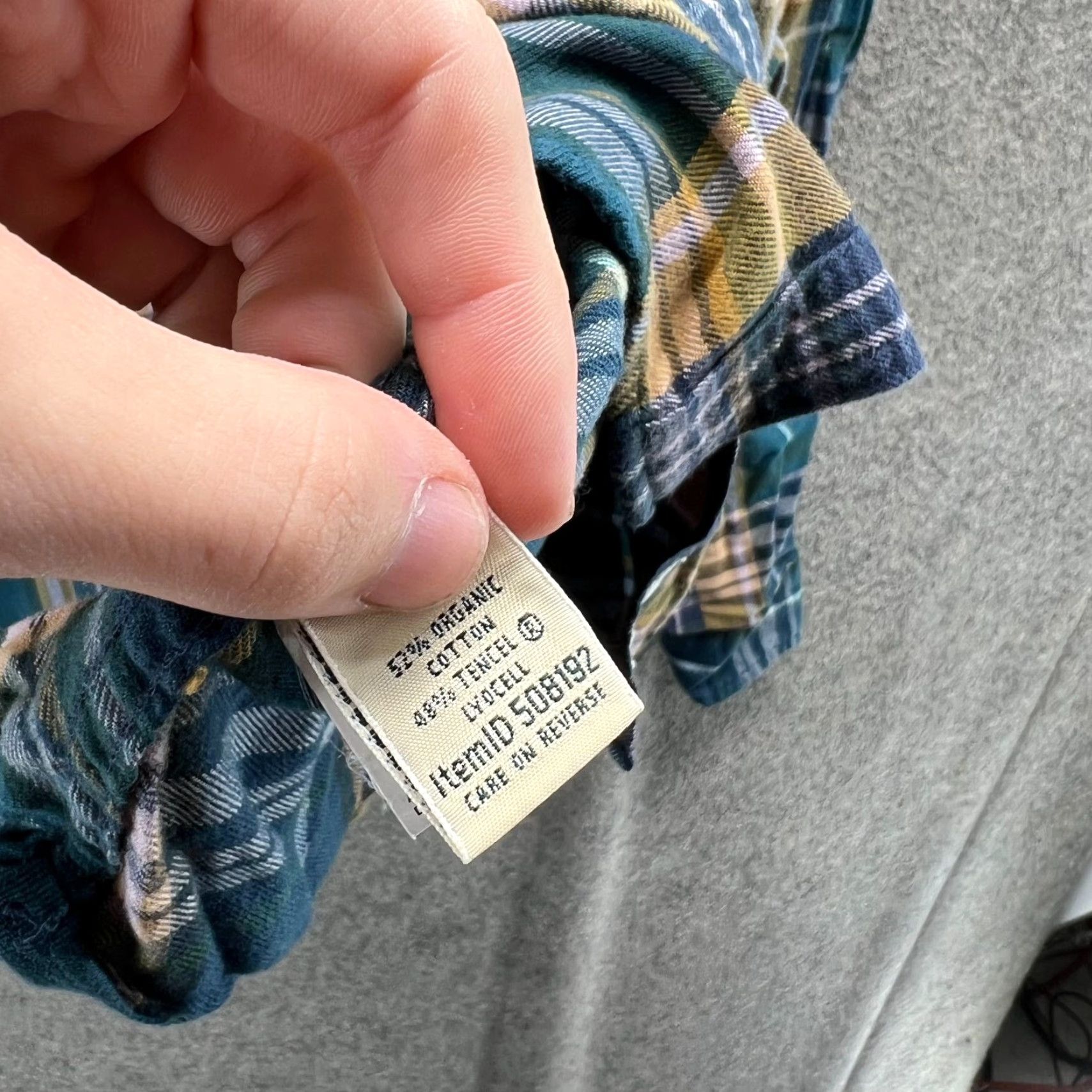 Vintage VINTAGE LL Bean Women Button-Up Plaid Shirt 1X Plus Blue Yellow Flannel 100% Cotton Dress Size XL / US 12-14 / IT 48-50 - 3 Thumbnail