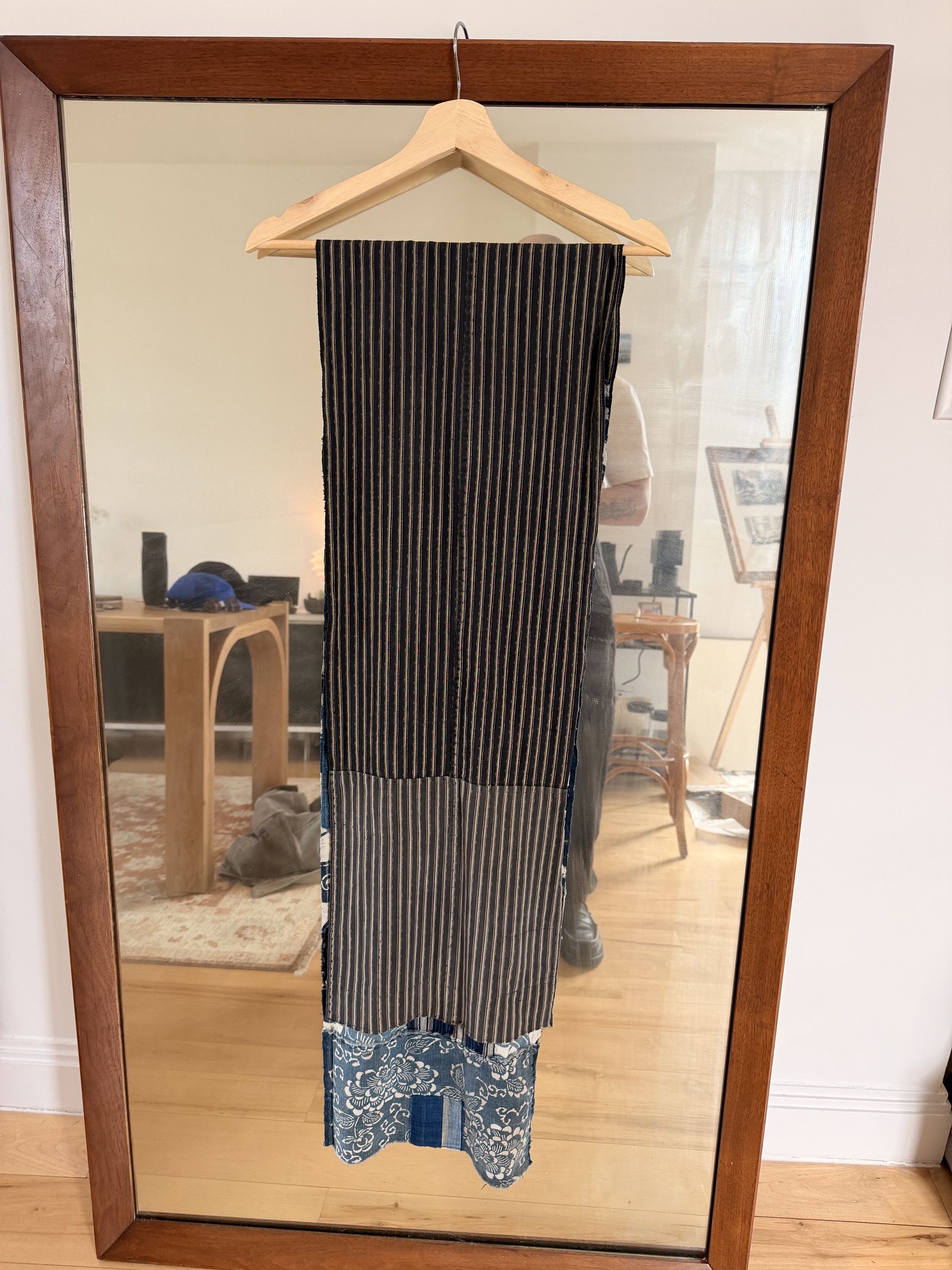 Kiriko Made Kiriko Original Scarf, Patched Boro, Indigo, 36 Size 36 - 5 Thumbnail