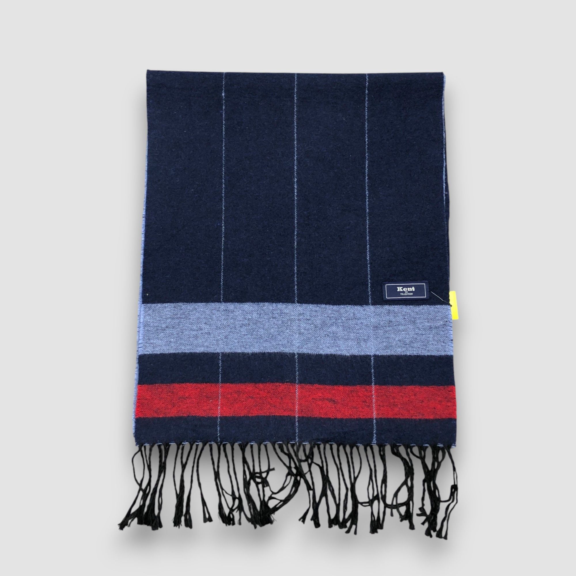Japanese Brand Vintage Kent Scarf Muffler Wool Winter Fringe Neck Scarves Size ONE SIZE - 3 Thumbnail
