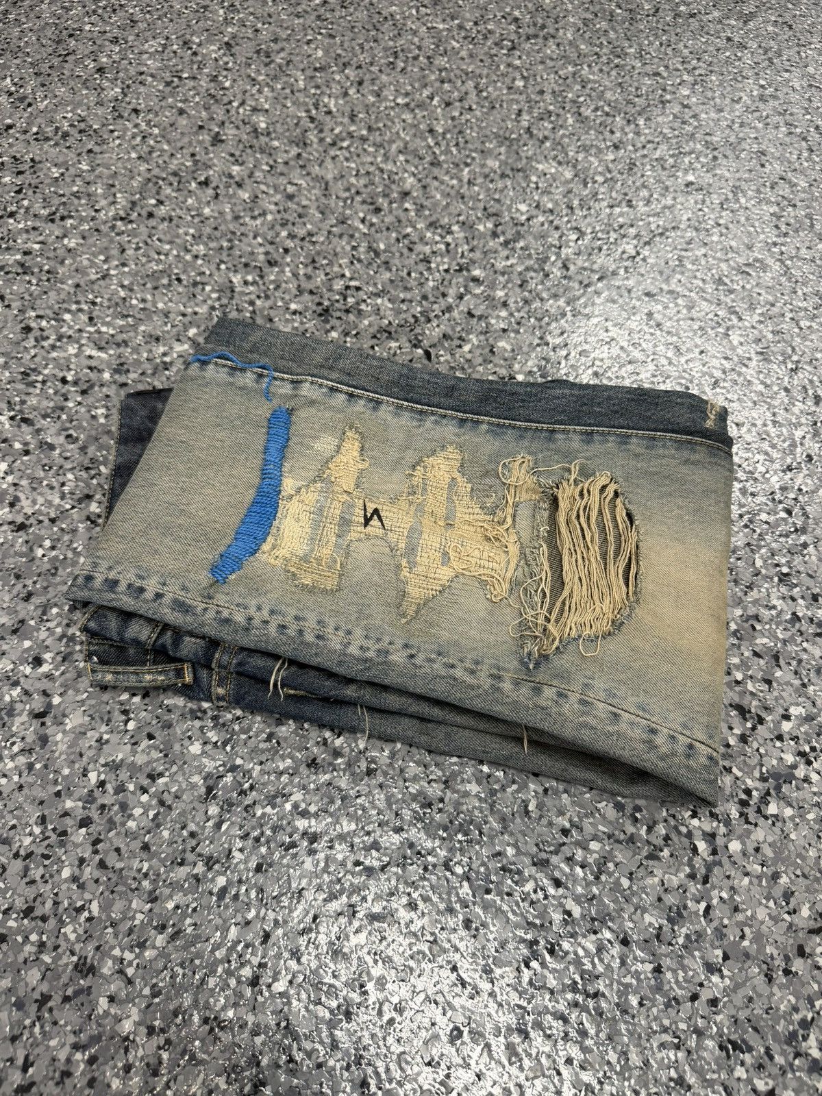 Undercover Undercover SS10 Blue Yarn 68 Denim Size 2 Men’s (Blue Yarns) Size US 30 / EU 46 - 10 Thumbnail