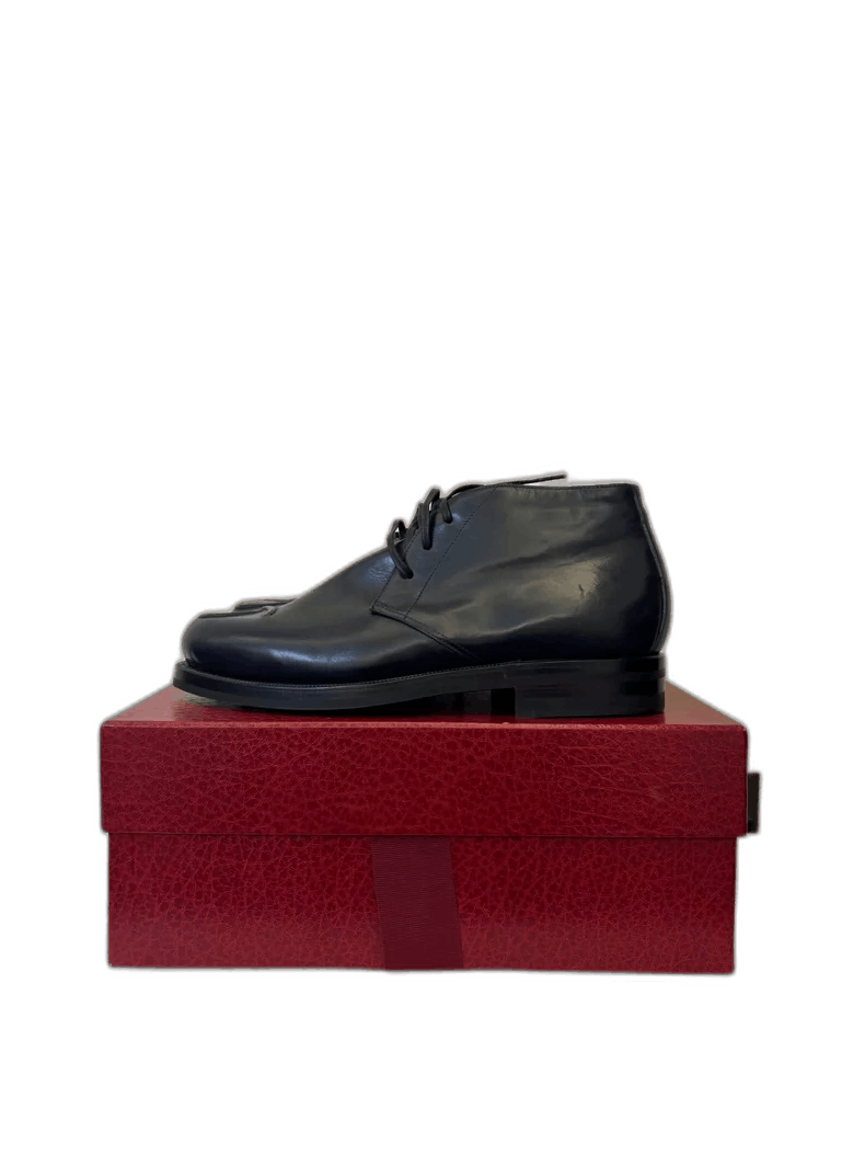 Comoli Elegant Dark Blue Leather Shoes for Men Size US 8 / EU 41 - 1 Thumbnail