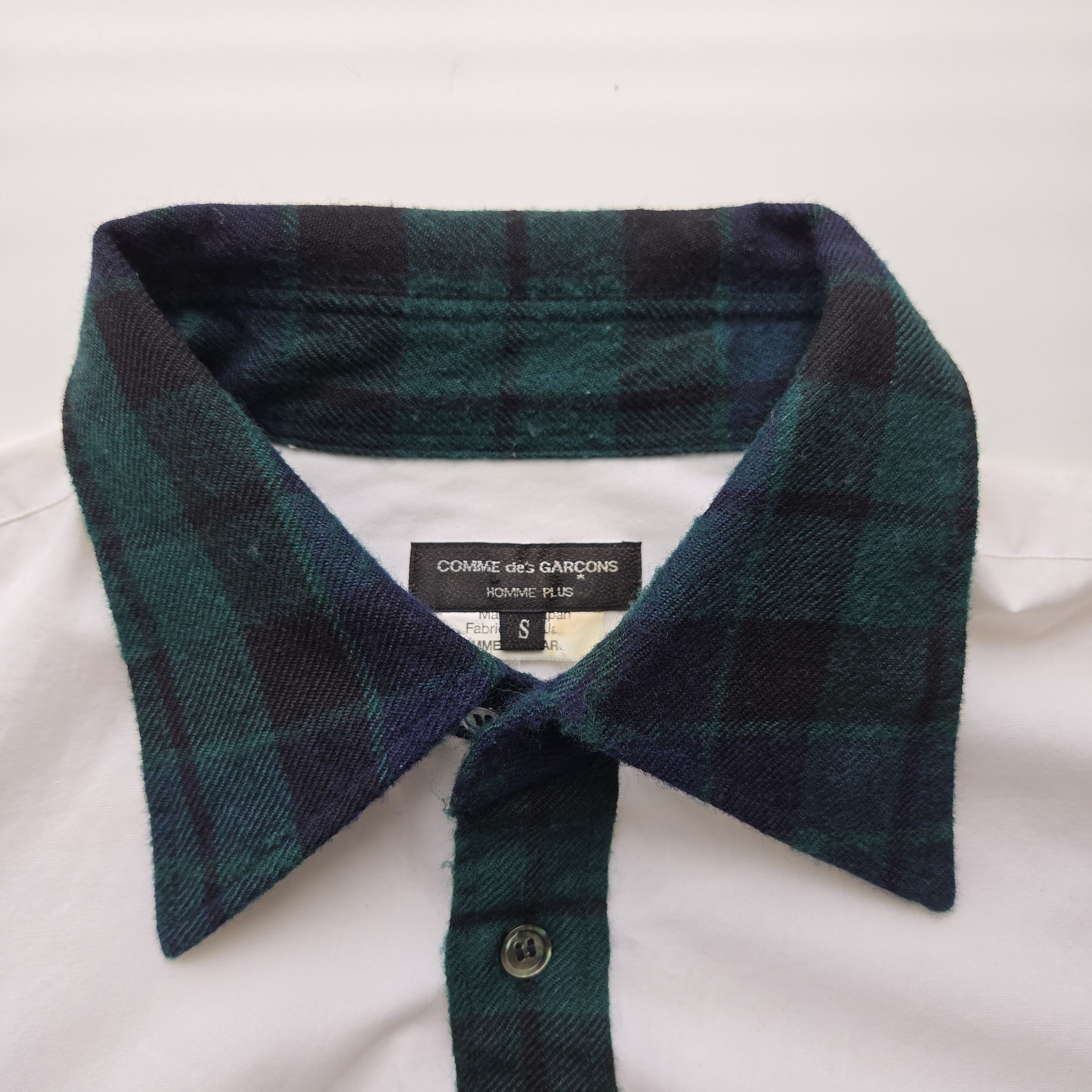 Comme des Garcons Homme Plus Vintage COMME des GARCONS HOMME PLUS Plaids Switching Shirt Size US S / EU 44-46 / 1 - 2 Thumbnail
