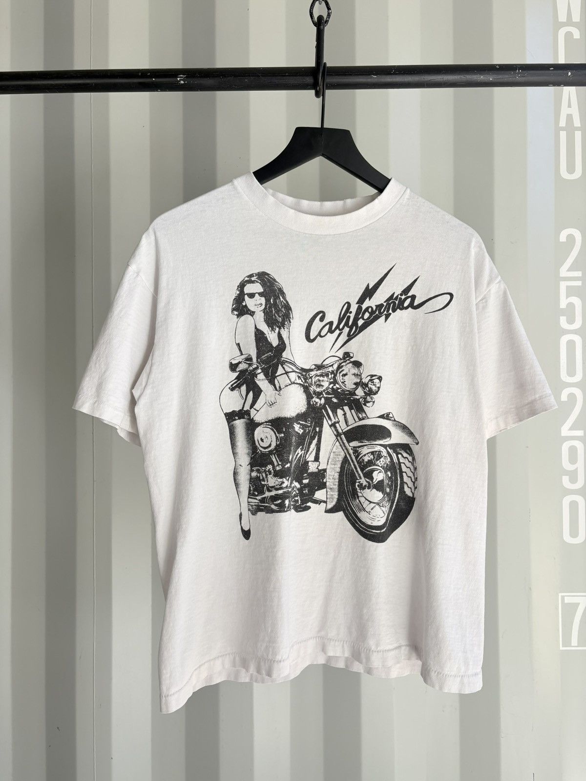 Vintage Vintage California Biker Shirt Faded Distressed Band Grunge Size US L / EU 52-54 / 3 - 1 Thumbnail