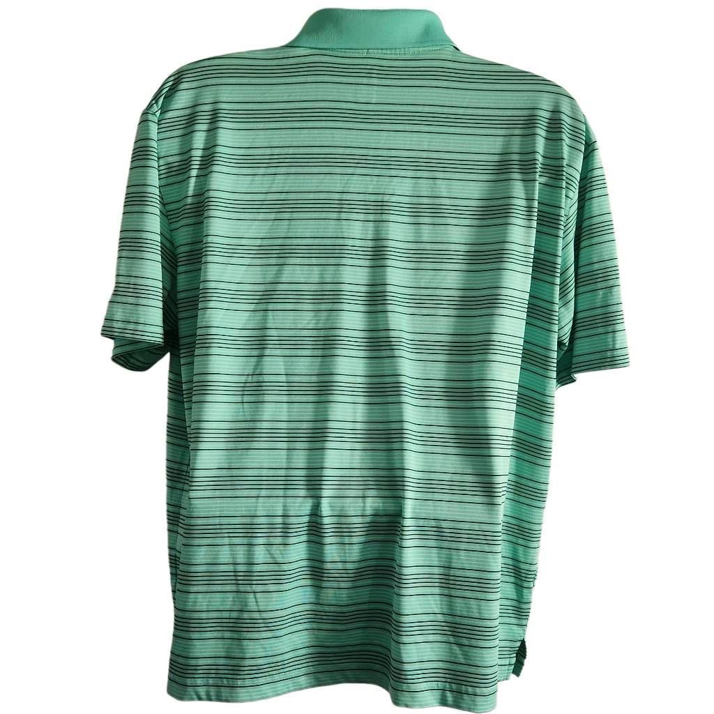 PGA Tour PGA Tour Men's Size XL Green Black Stripe Golf Polo Shirt Size US XL / EU 56 / 4 - 3 Thumbnail