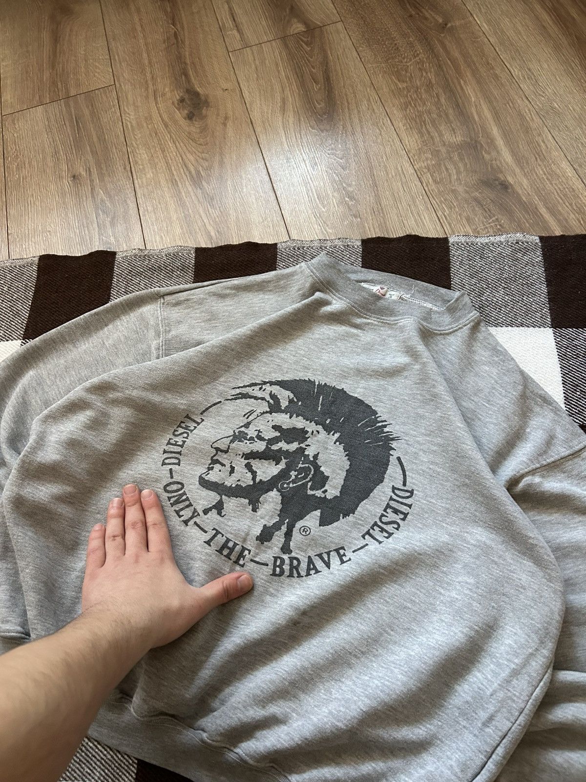 Diesel × Vintage Vintage Diesel Big logo Sweatshirt y2k mens rare Size US S / EU 44-46 / 1 - 2 Thumbnail