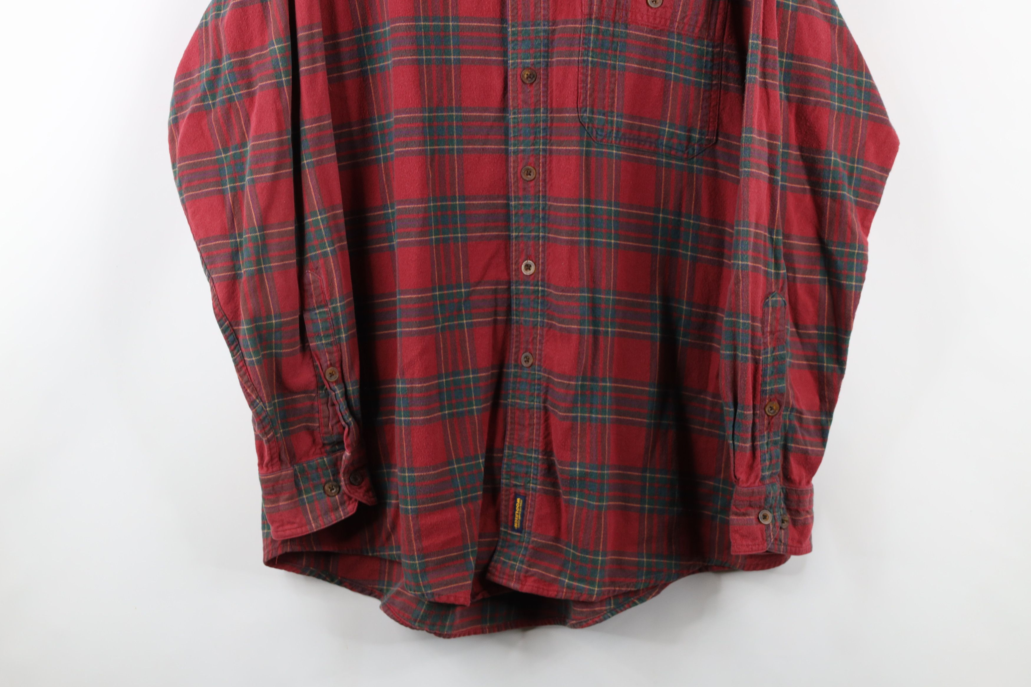 Vintage × Woolrich Woolen Mills Vintage 90s Woolrich Collared Button Down Shirt Plaid Size US L / EU 52-54 / 3 - 3 Thumbnail