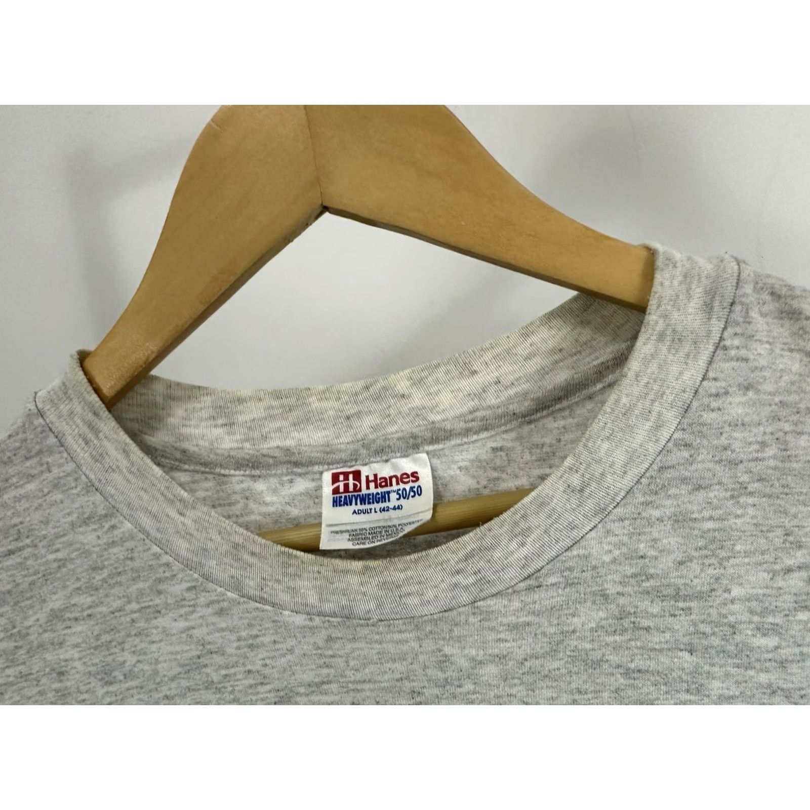 Hanes VTG 90s Stand In The Gap Washington DC Jesus Christian Worship T-Shirt L Hanes Heather Gray Mens Shirt XS? Size US L / EU 52-54 / 3 - 5 Thumbnail