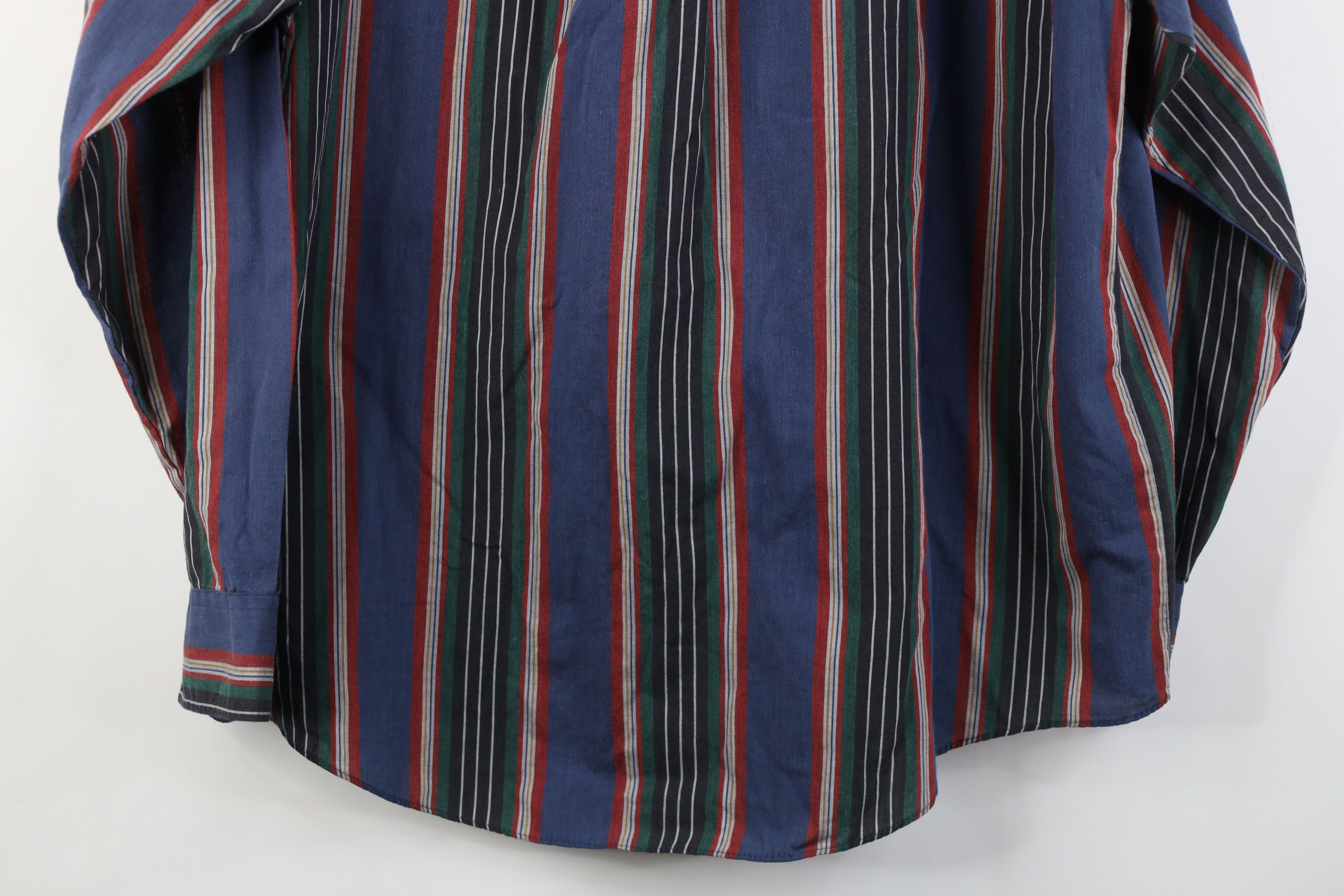 Vintage Vintage 90s Streetwear Block Collared Button Down Shirt Size US L / EU 52-54 / 3 - 12 Thumbnail