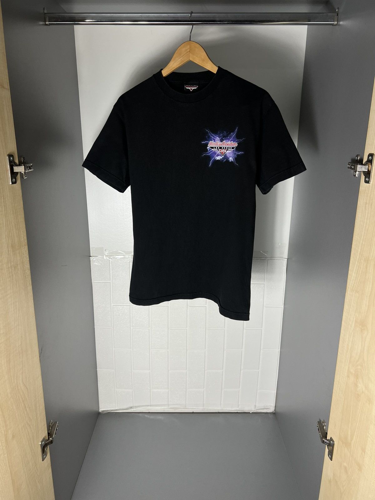 Harley Davidson VINTAGE HARLEY DAVIDSON MOTORCYCLE DOUBLE PRINTED Y2K 90s Size US S / EU 44-46 / 1 - 15 Thumbnail