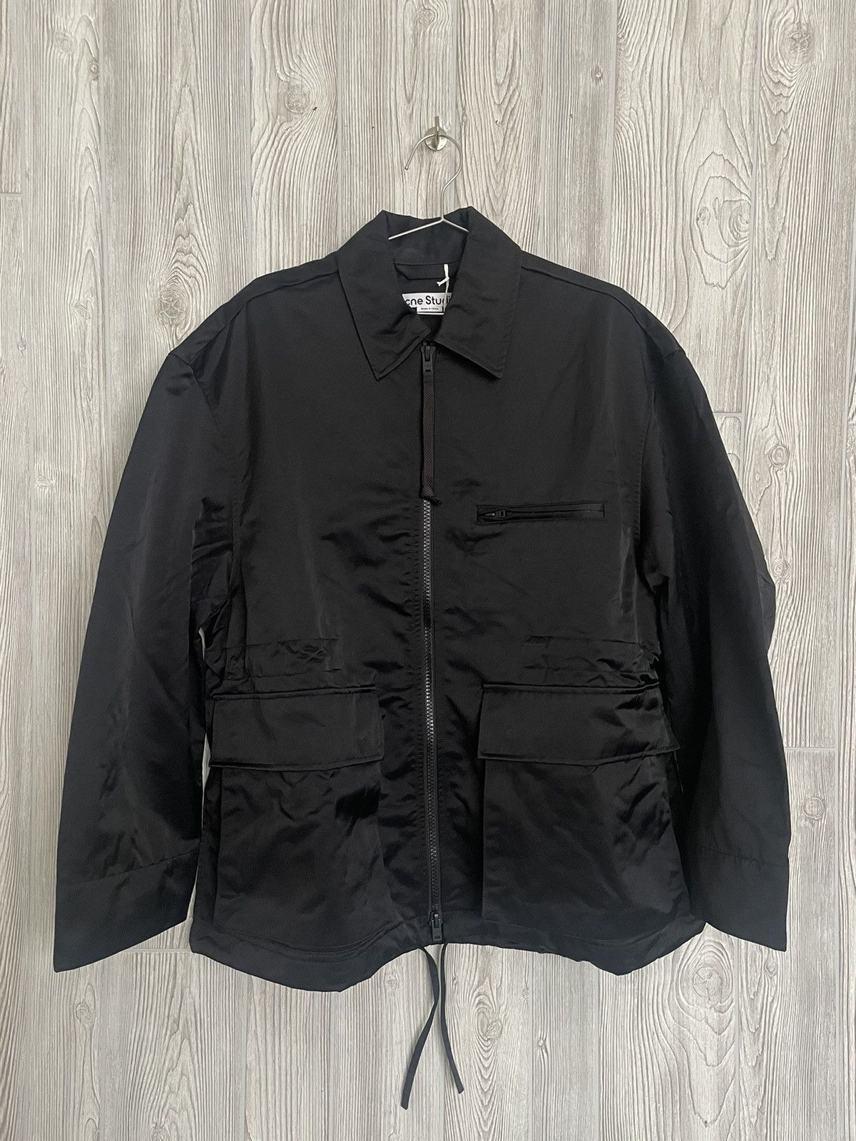 Acne Studios Acne Studios Black Nylon Jacket Size US S / EU 44-46 / 1 - 1 Thumbnail