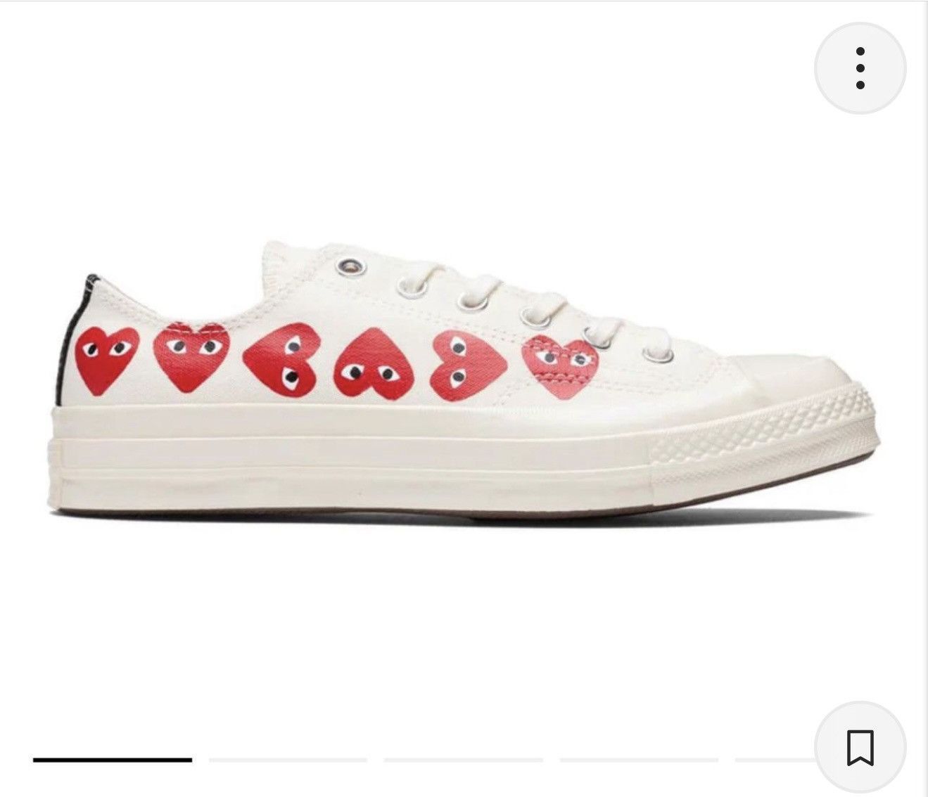 Comme des Garcons Commes des garcon low top converse Size US 8.5 / IT 38.5 - 1 Thumbnail
