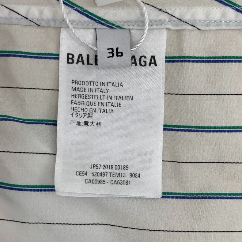 Balenciaga Balenciaga size 36 White striped logo monogram print lace Size XS / US 0-2 / IT 36-38 - 6 Thumbnail