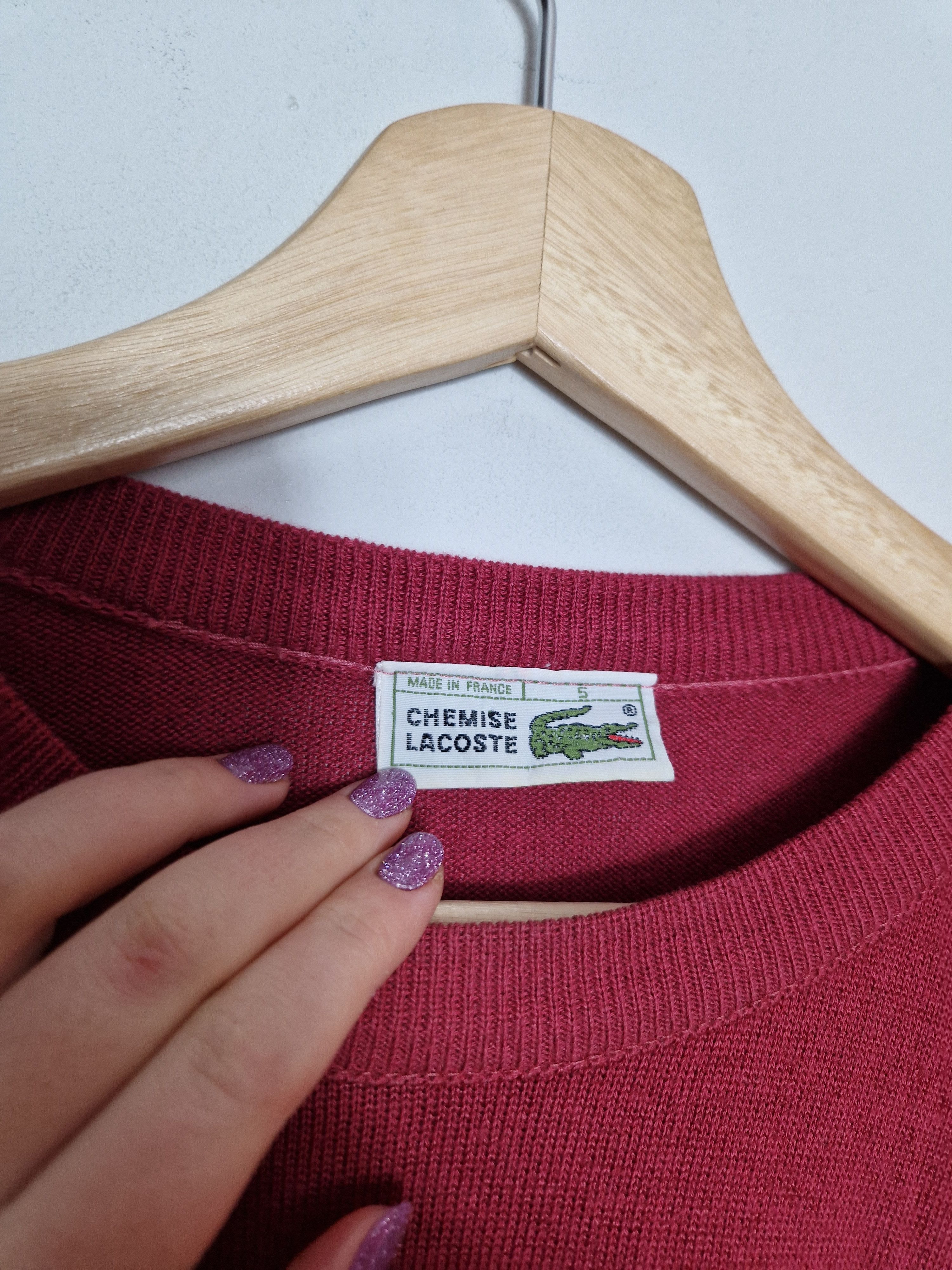Lacoste × Vintage Lacoste vintage sweater Size US XL / EU 56 / 4 - 5 Thumbnail