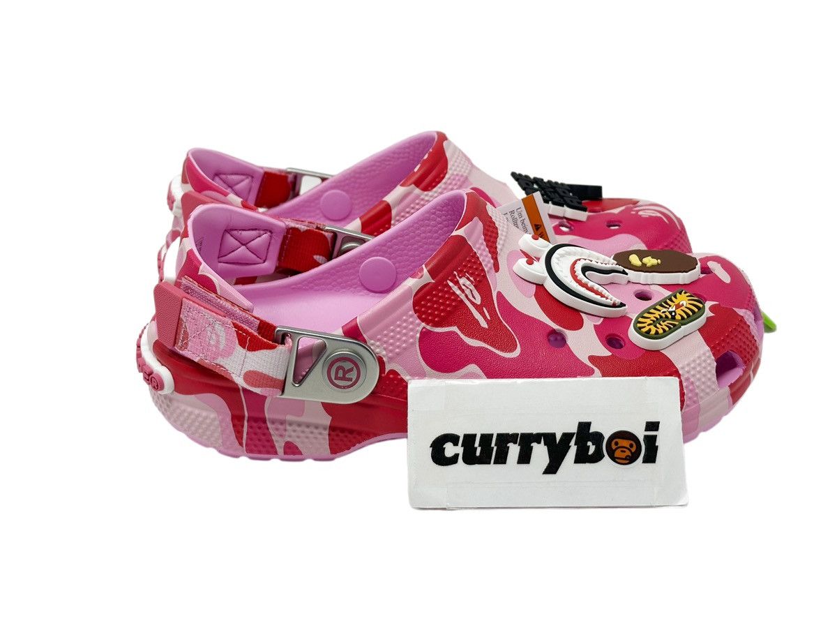 Bape × Crocs Crocs Classic Clog A Bathing Ape ABC Camo Pink Size US 10 / EU 43 - 5 Thumbnail